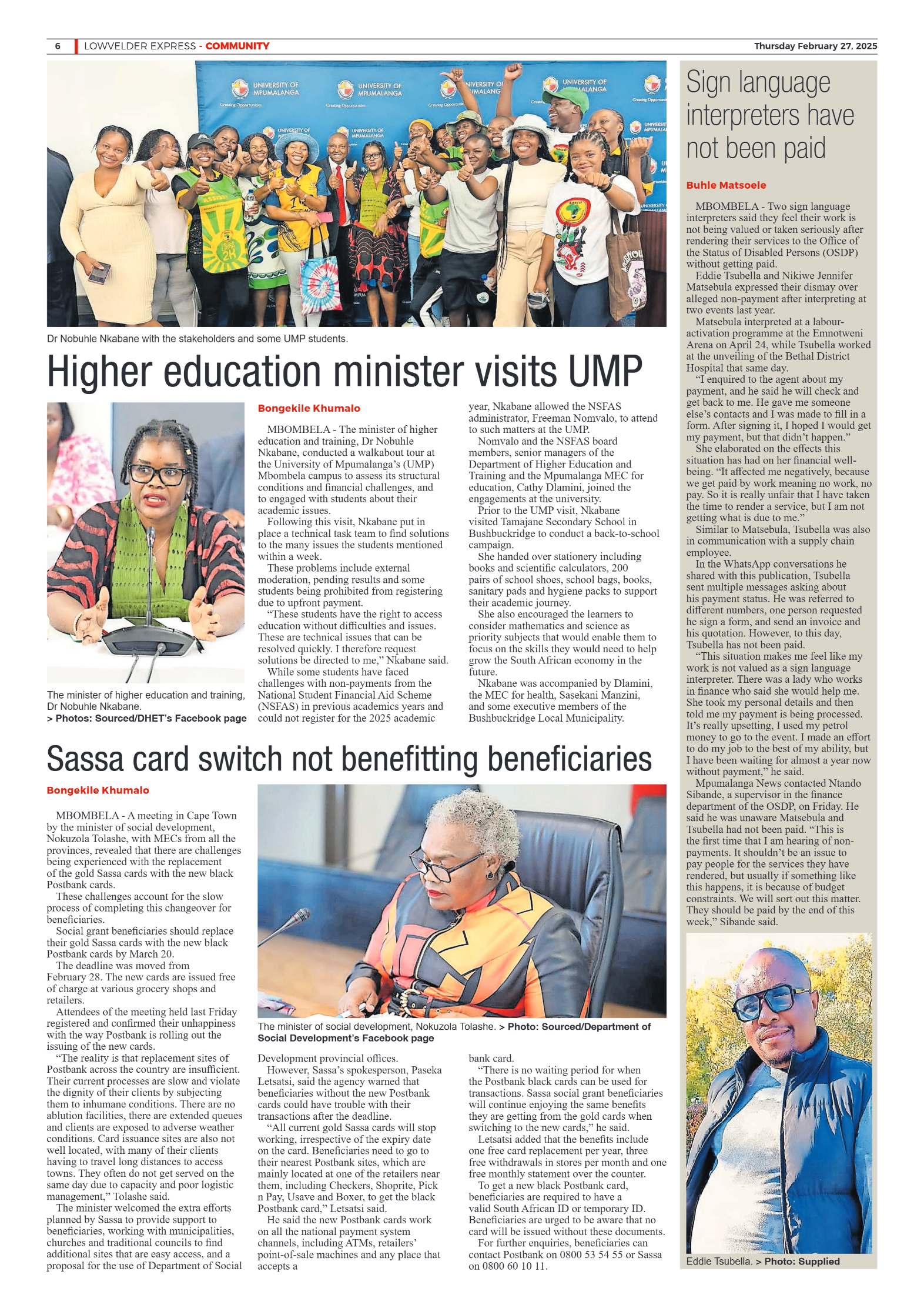 Lowvelder Express 27 February 2025 page 6