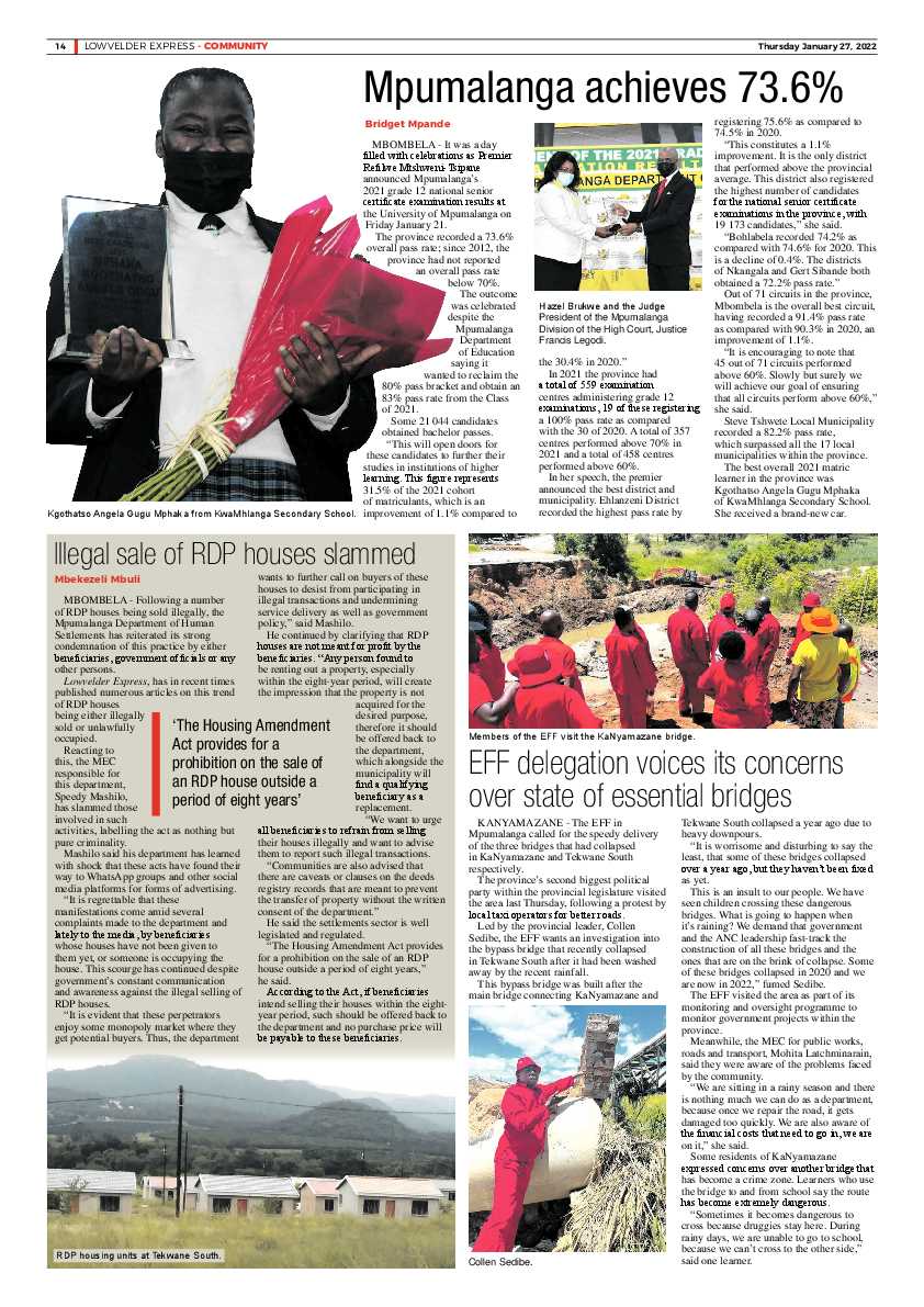 Lowvelder Express 27 January 2022 page 14