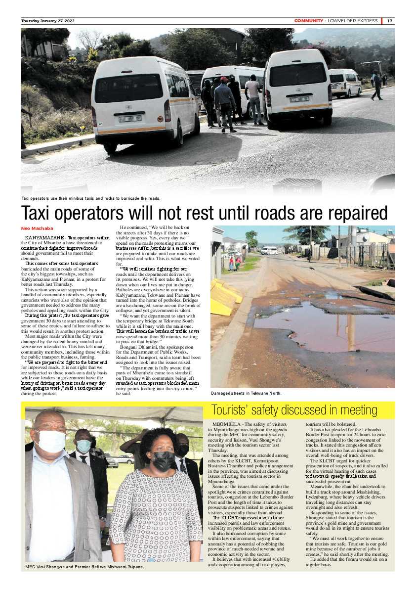 Lowvelder Express 27 January 2022 page 17