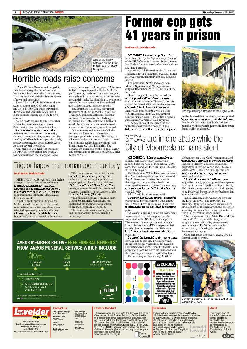 Lowvelder Express 27 January 2022 page 2