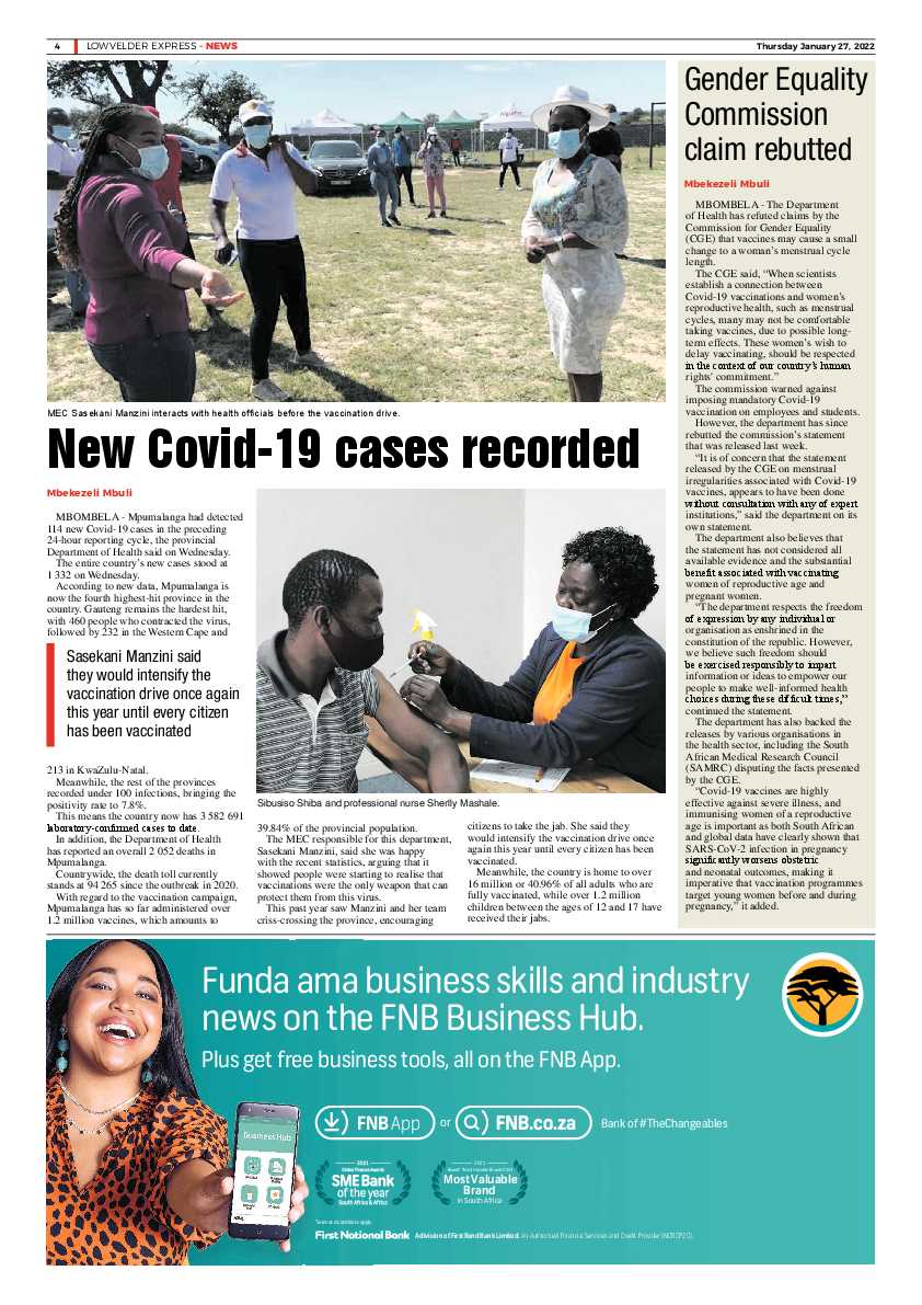 Lowvelder Express 27 January 2022 page 4