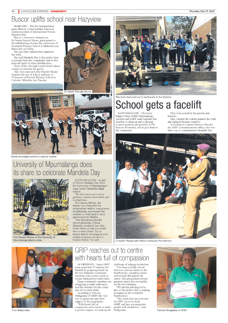Lowvelder Express 27 July 2023 page 14