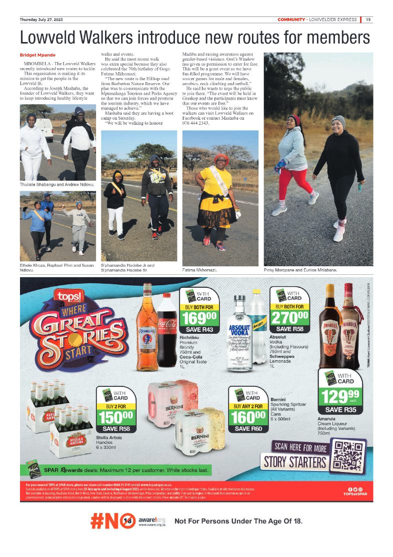 Lowvelder Express 27 July 2023 page 15