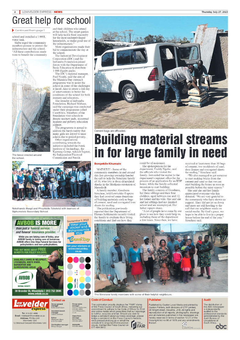 Lowvelder Express 27 July 2023 page 2
