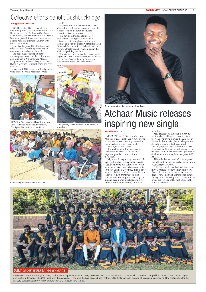 Lowvelder Express 27 July 2023 page 5