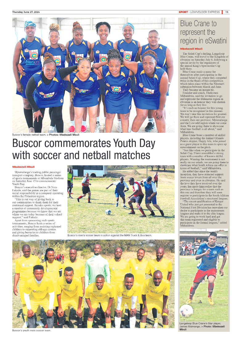 Lowvelder Express 27 June 2024 page 15