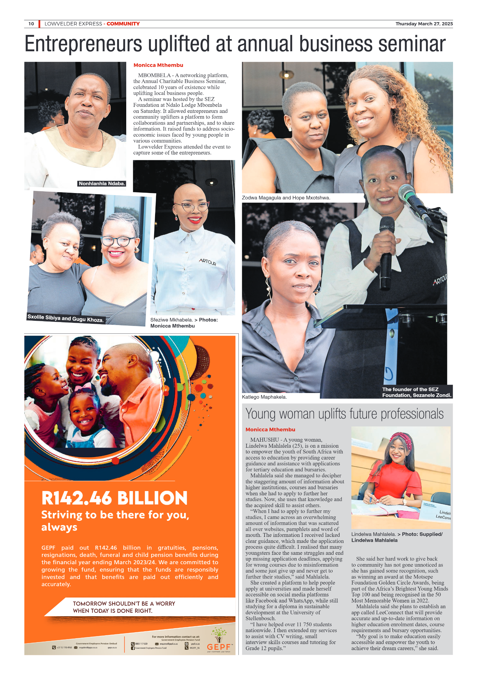 Lowvelder Express 27 March 2025 page 10