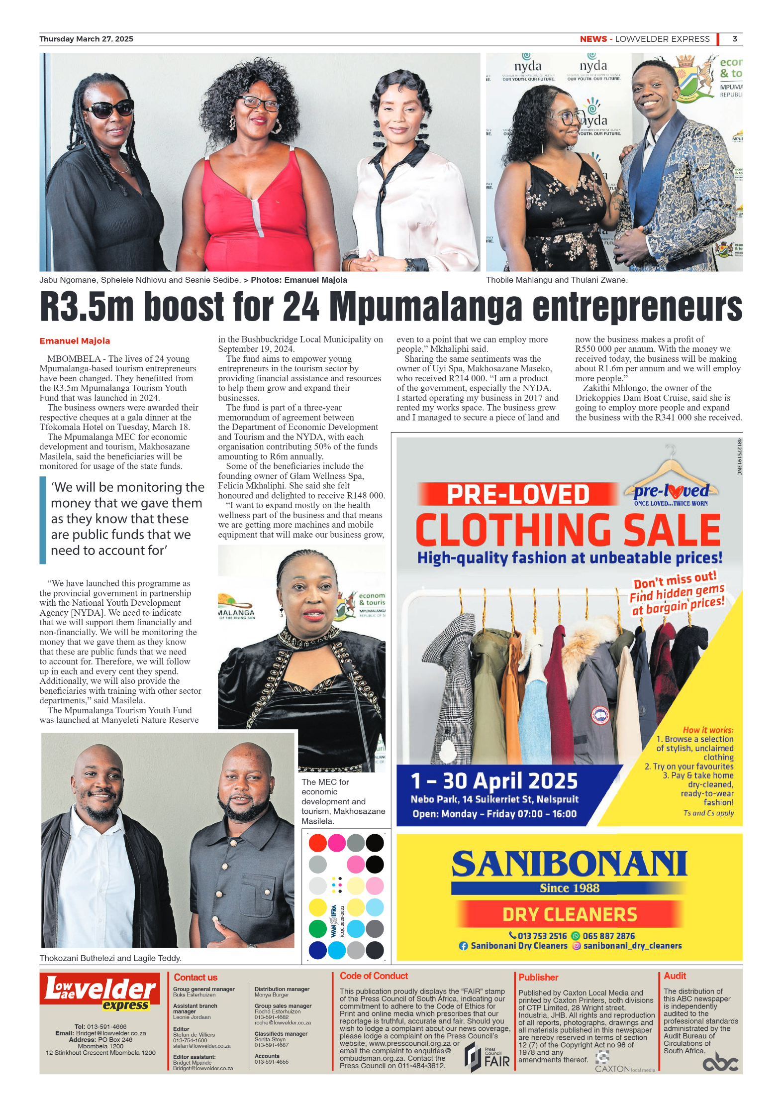 Lowvelder Express 27 March 2025 page 3