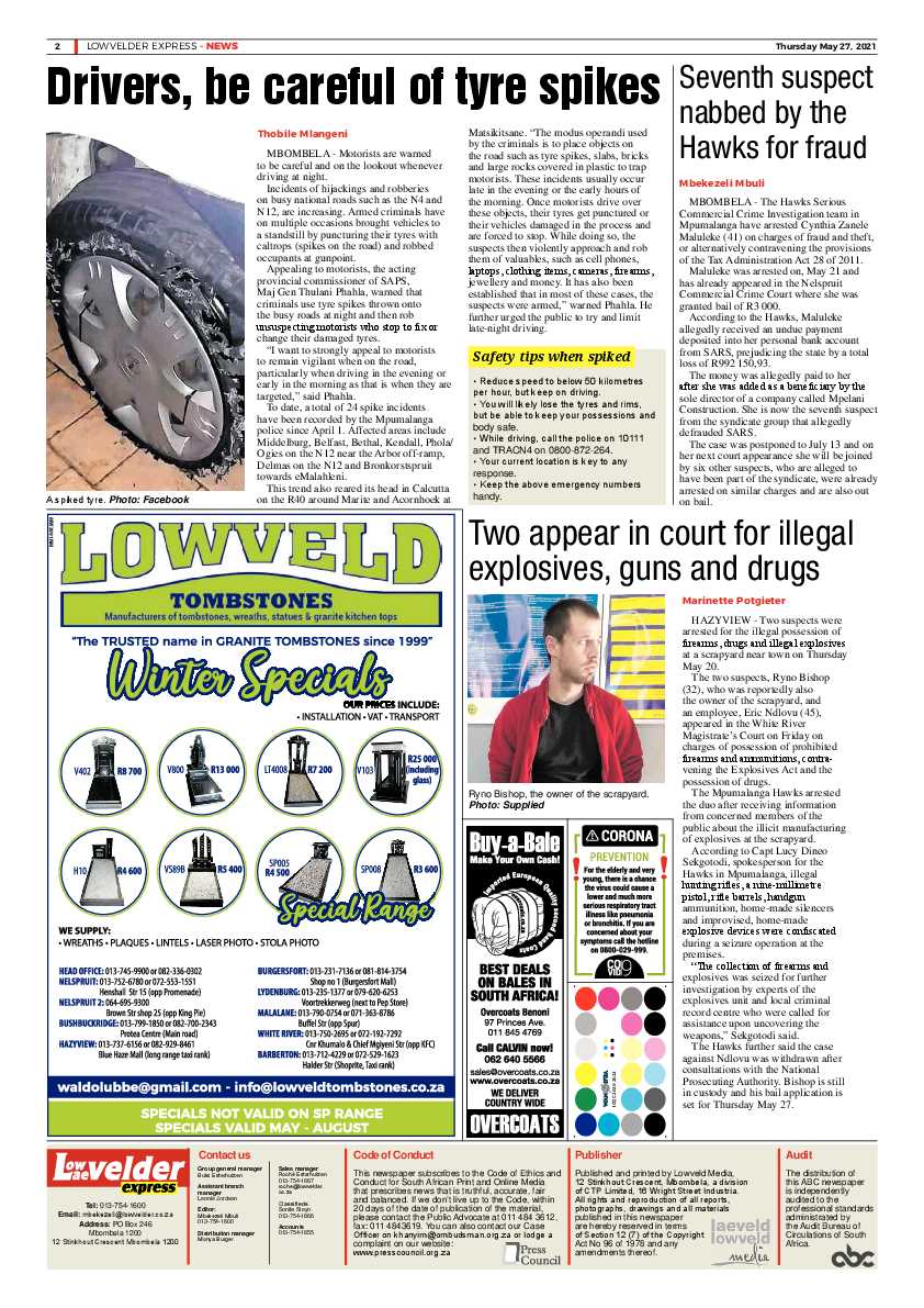 Lowvelder Express 27 May 2021 page 2