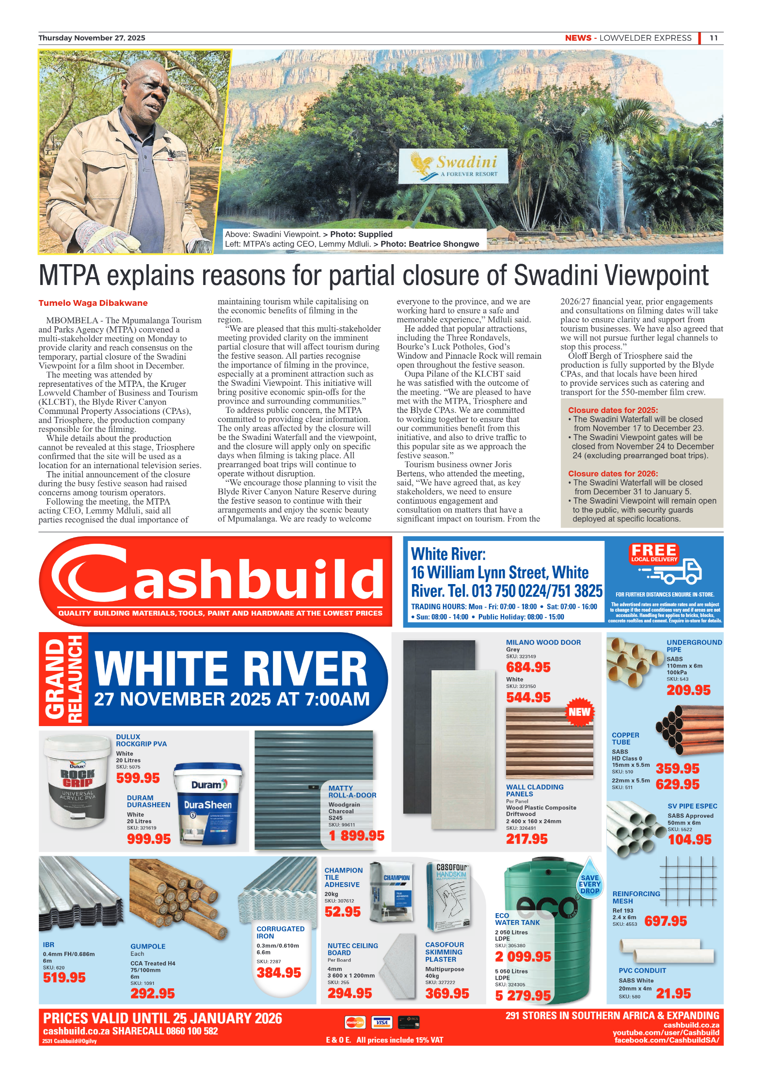 Lowvelder Express 27 November 2025 page 11