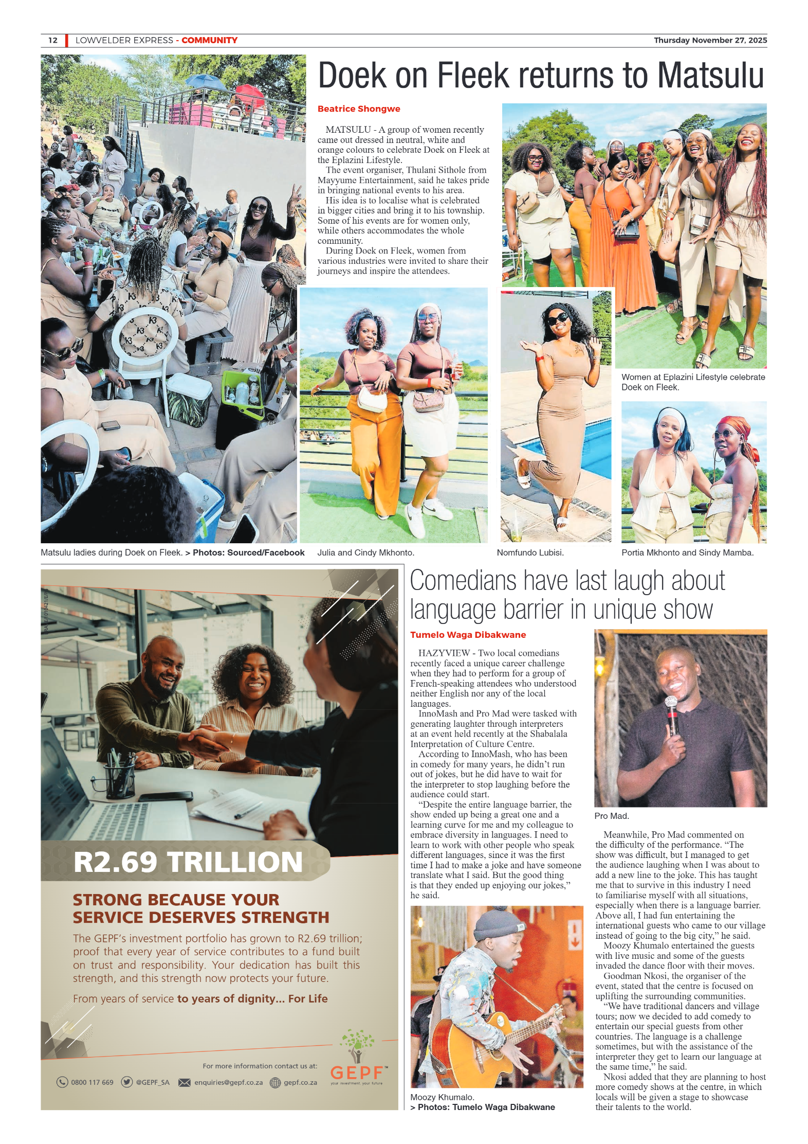 Lowvelder Express 27 November 2025 page 12