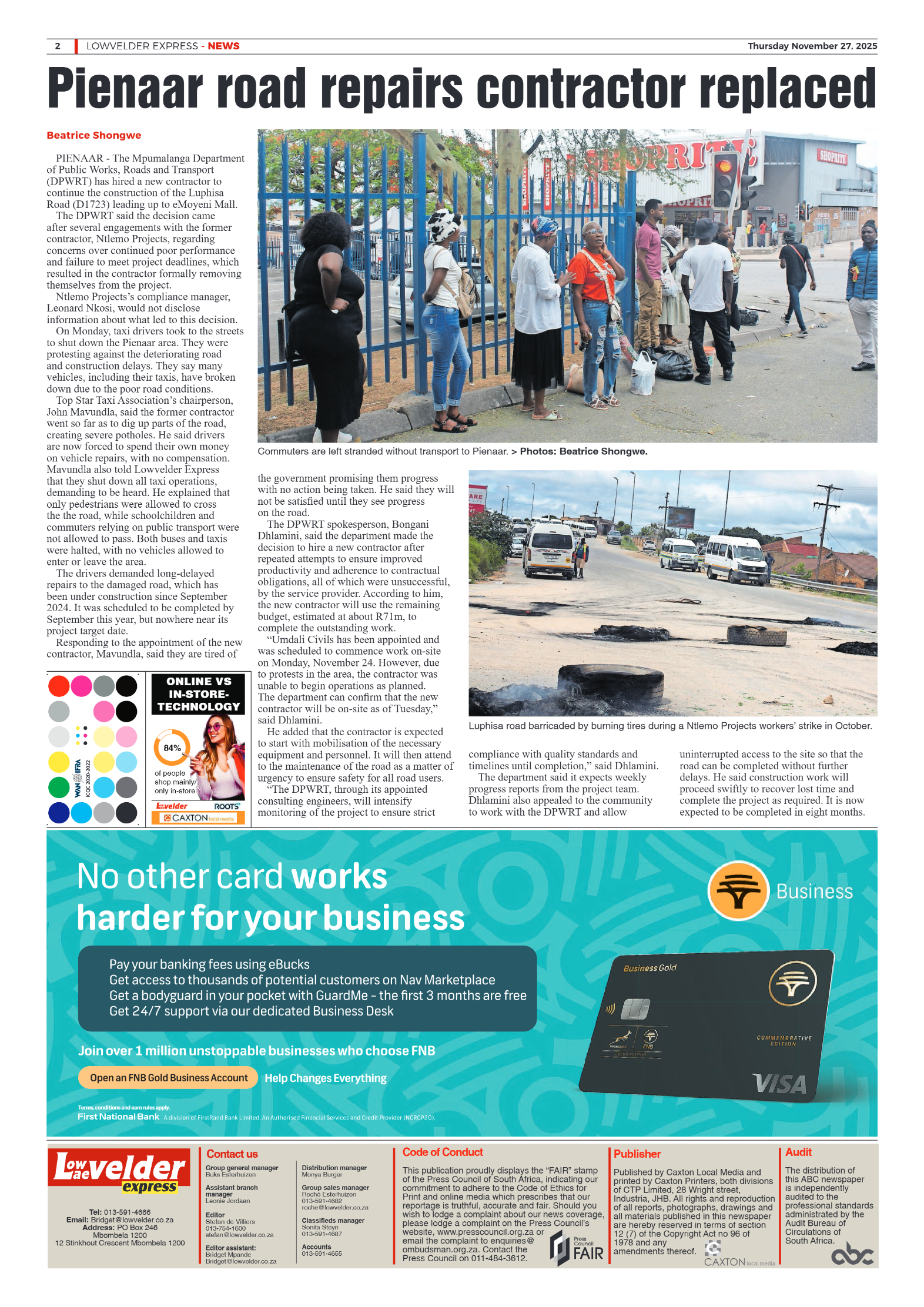 Lowvelder Express 27 November 2025 page 2