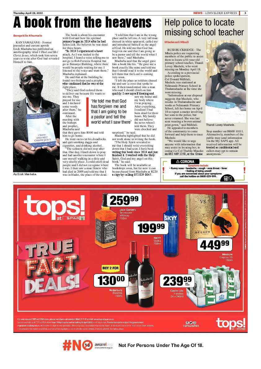 Lowvelder Express 28 April 2022 page 3