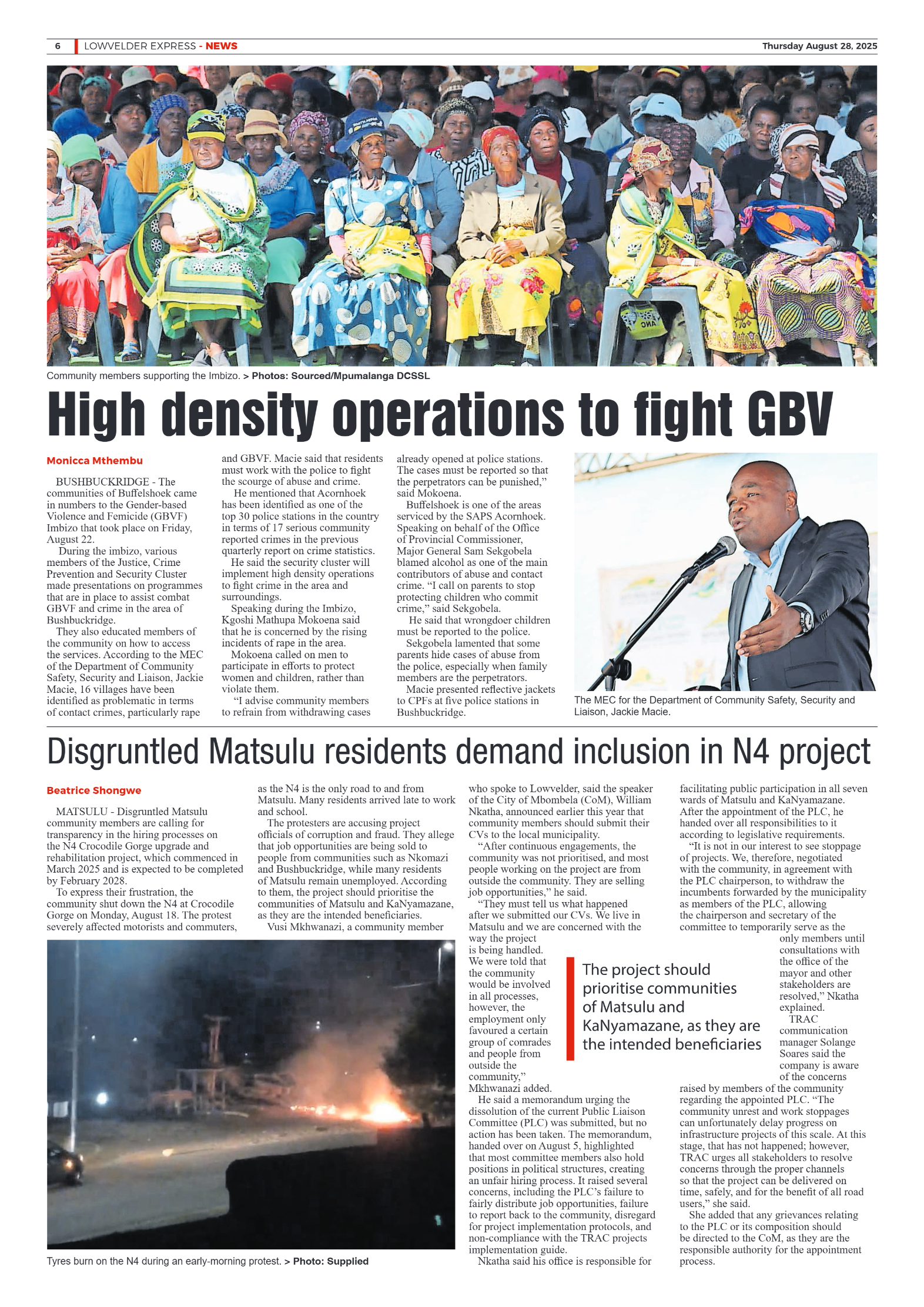 Lowvelder Express 28 August 2025 page 6