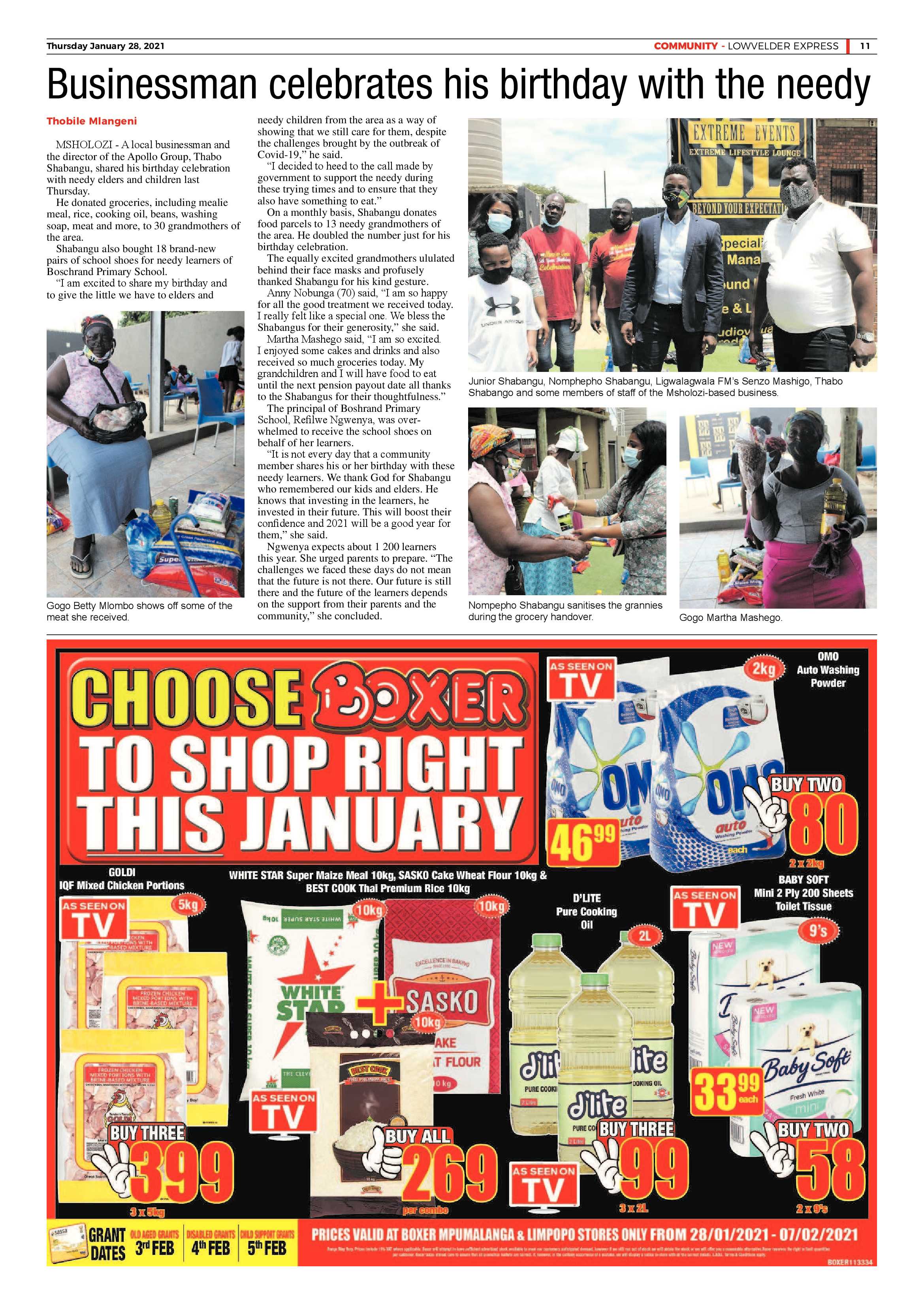 Lowvelder Express 28 January 2021 page 11