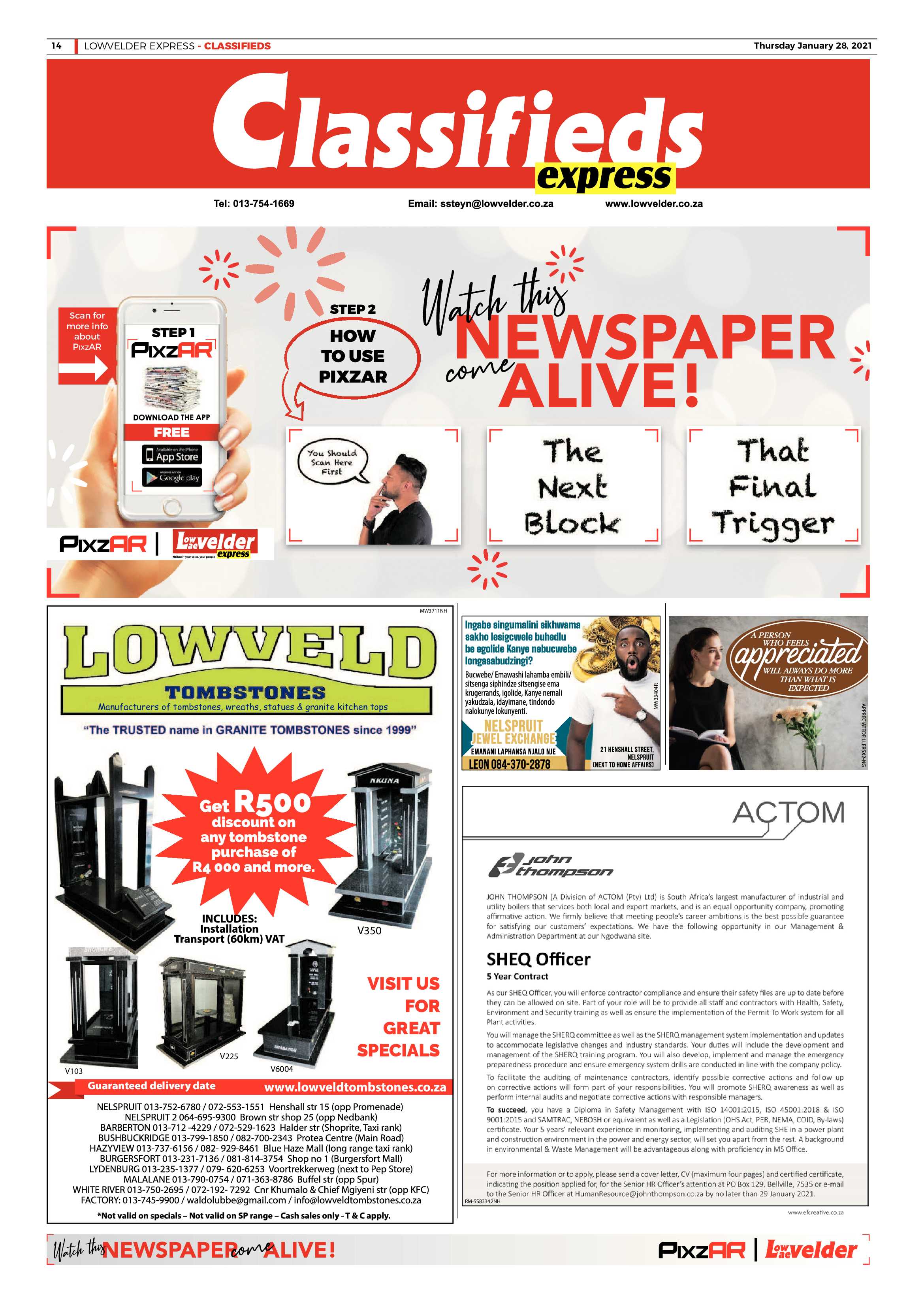 Lowvelder Express 28 January 2021 page 14