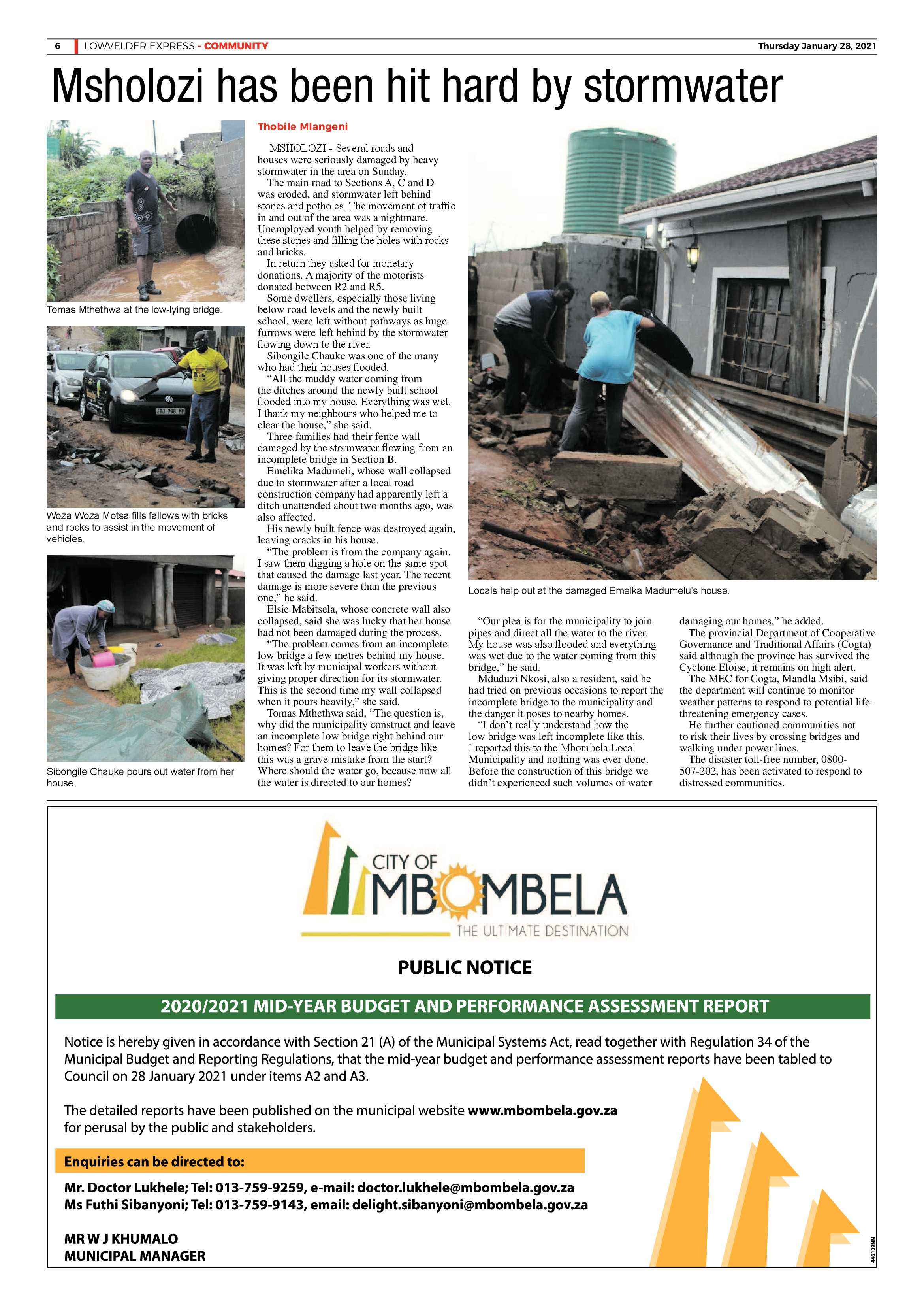 Lowvelder Express 28 January 2021 page 6