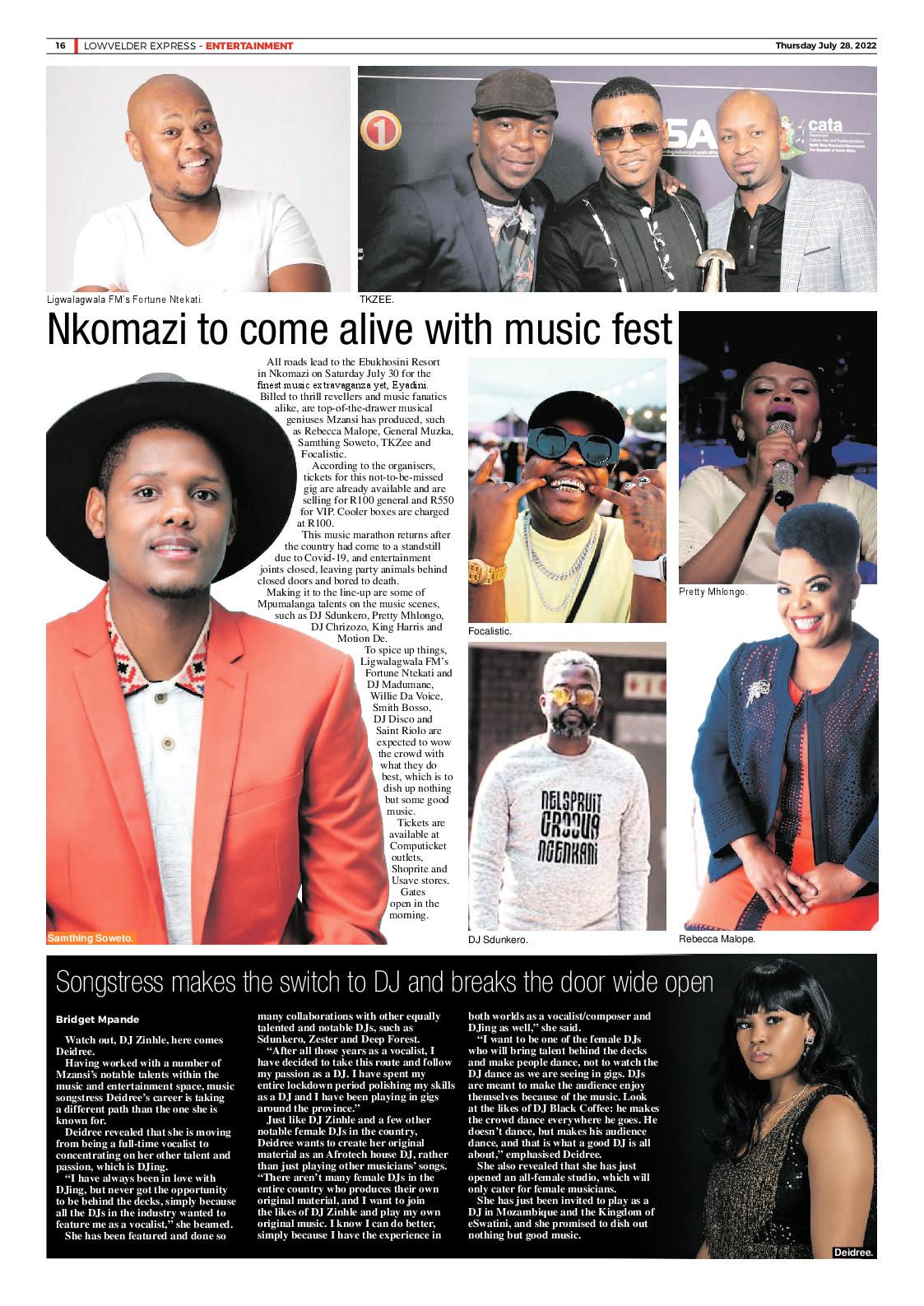 Lowvelder Express 28 July 2022 page 16