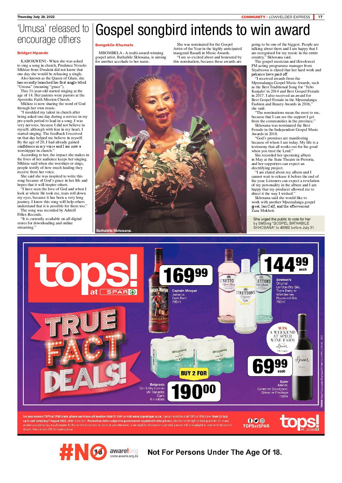 Lowvelder Express 28 July 2022 page 17