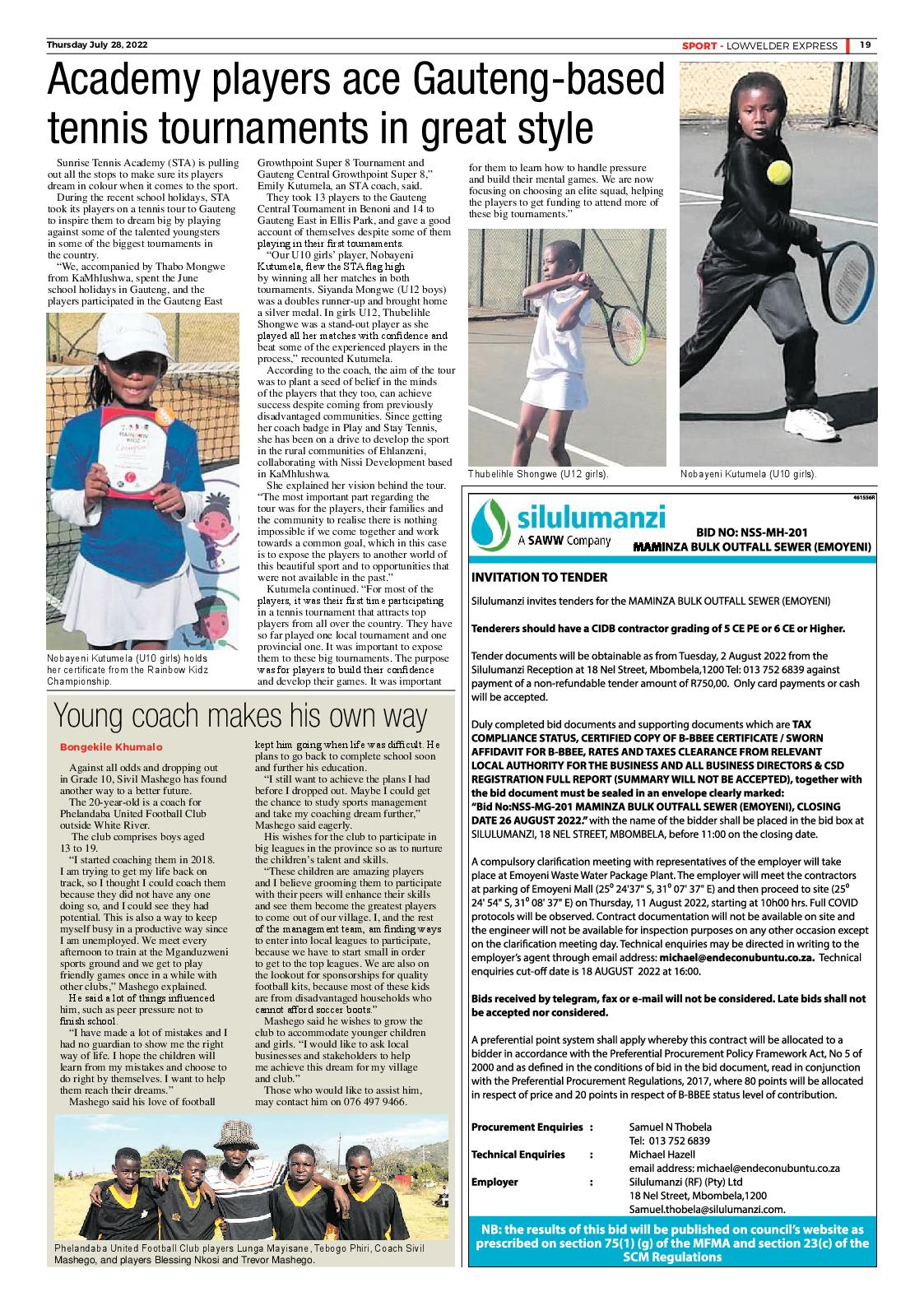 Lowvelder Express 28 July 2022 page 19