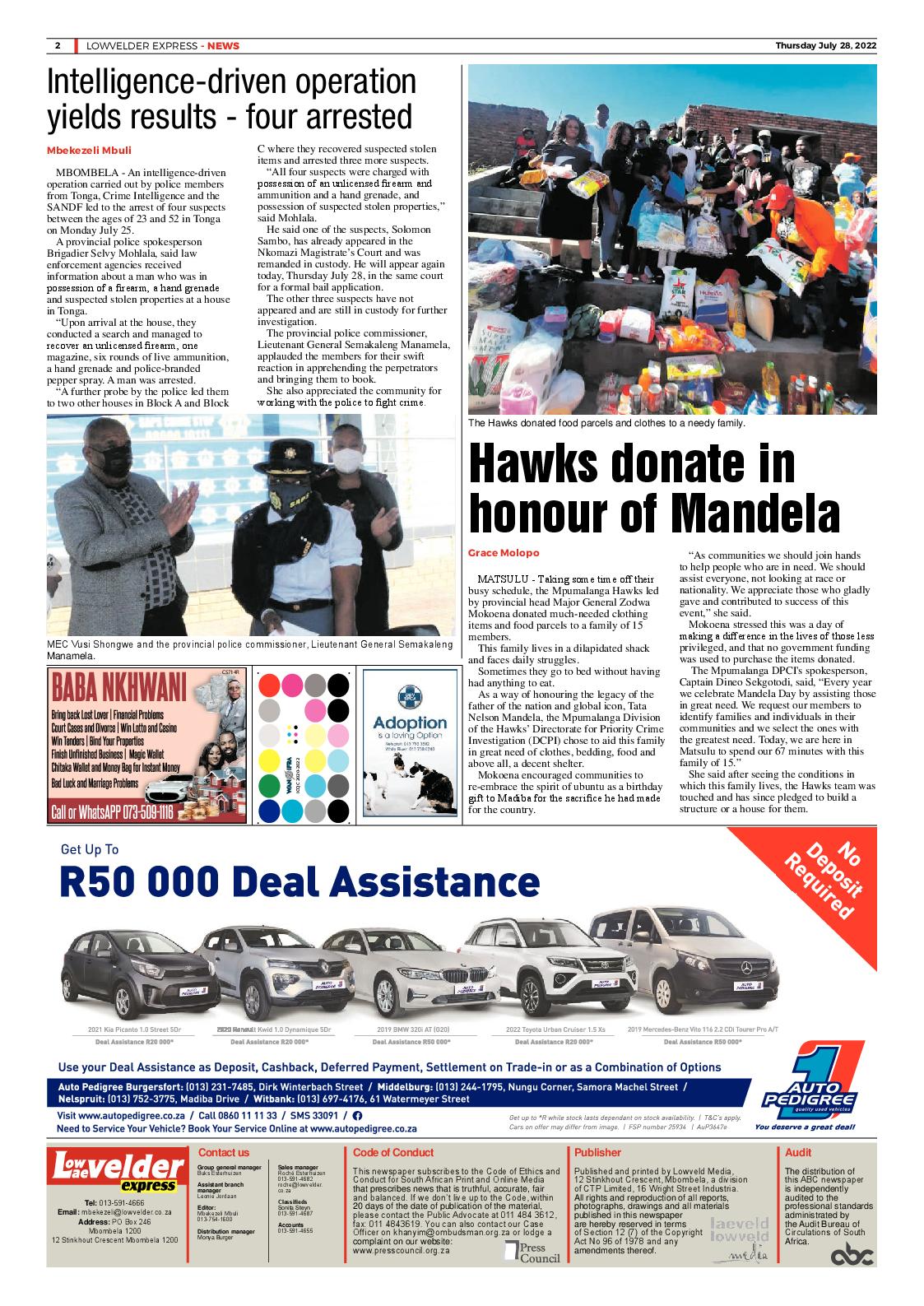 Lowvelder Express 28 July 2022 page 2