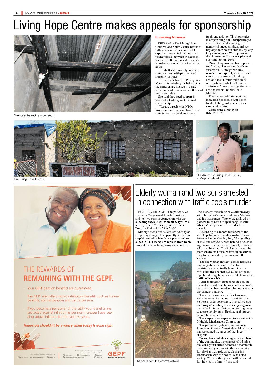 Lowvelder Express 28 July 2022 page 4