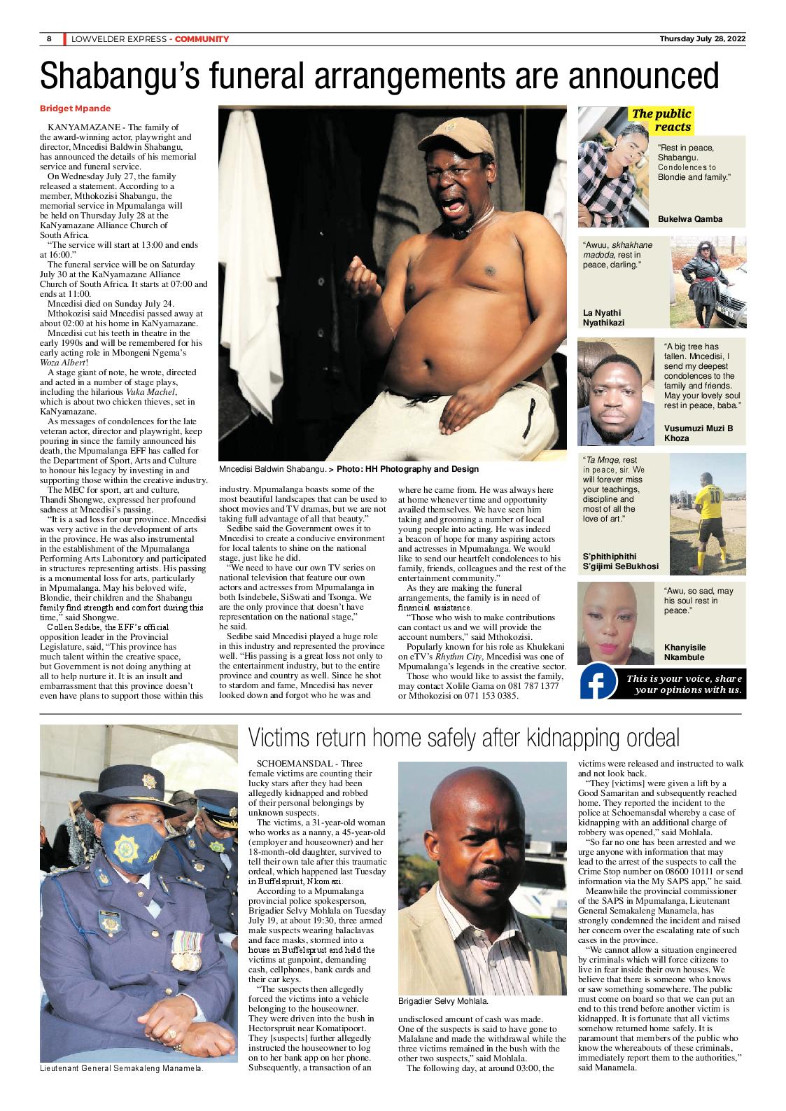 Lowvelder Express 28 July 2022 page 8