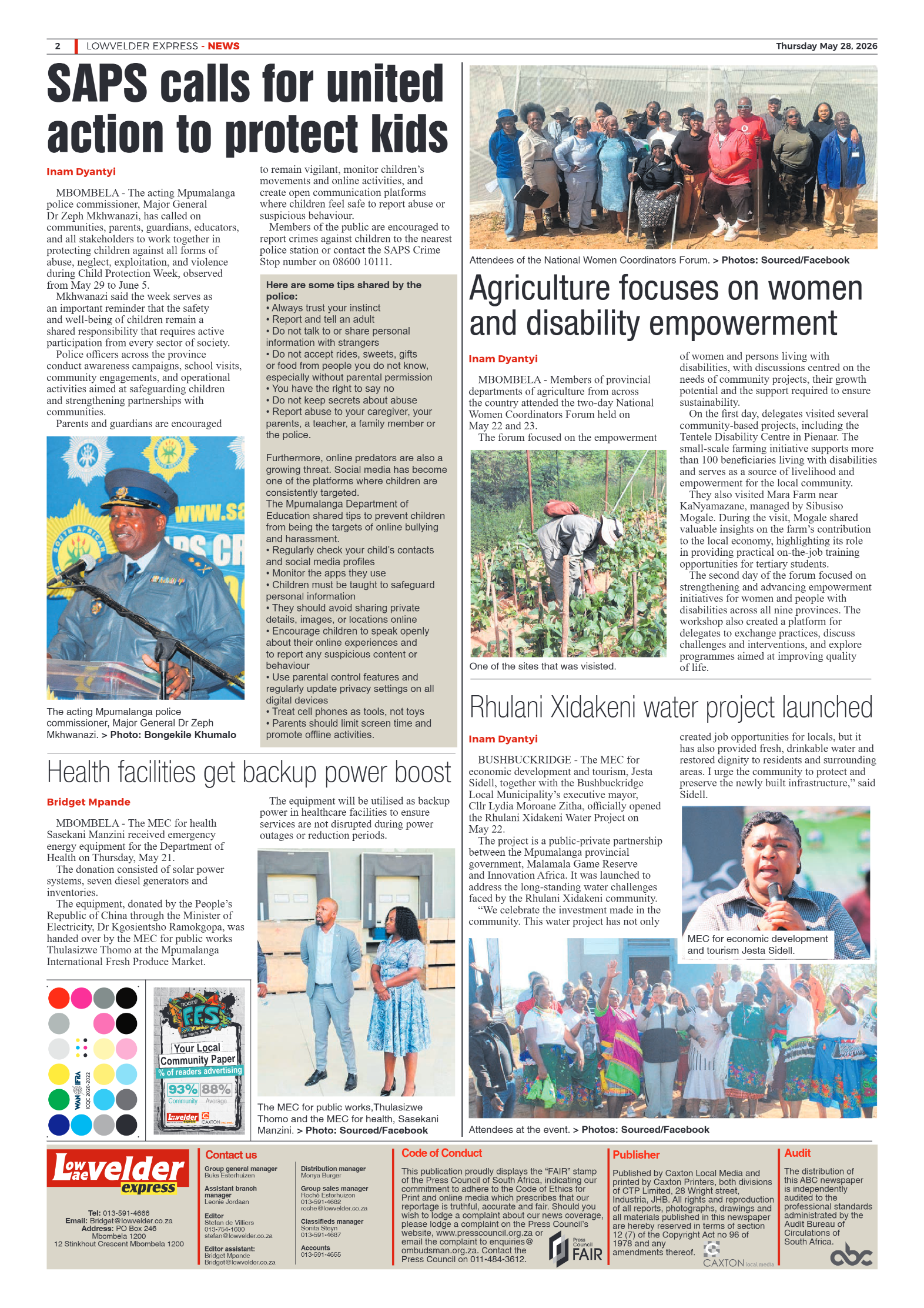Lowvelder Express 28 May 2026 page 2