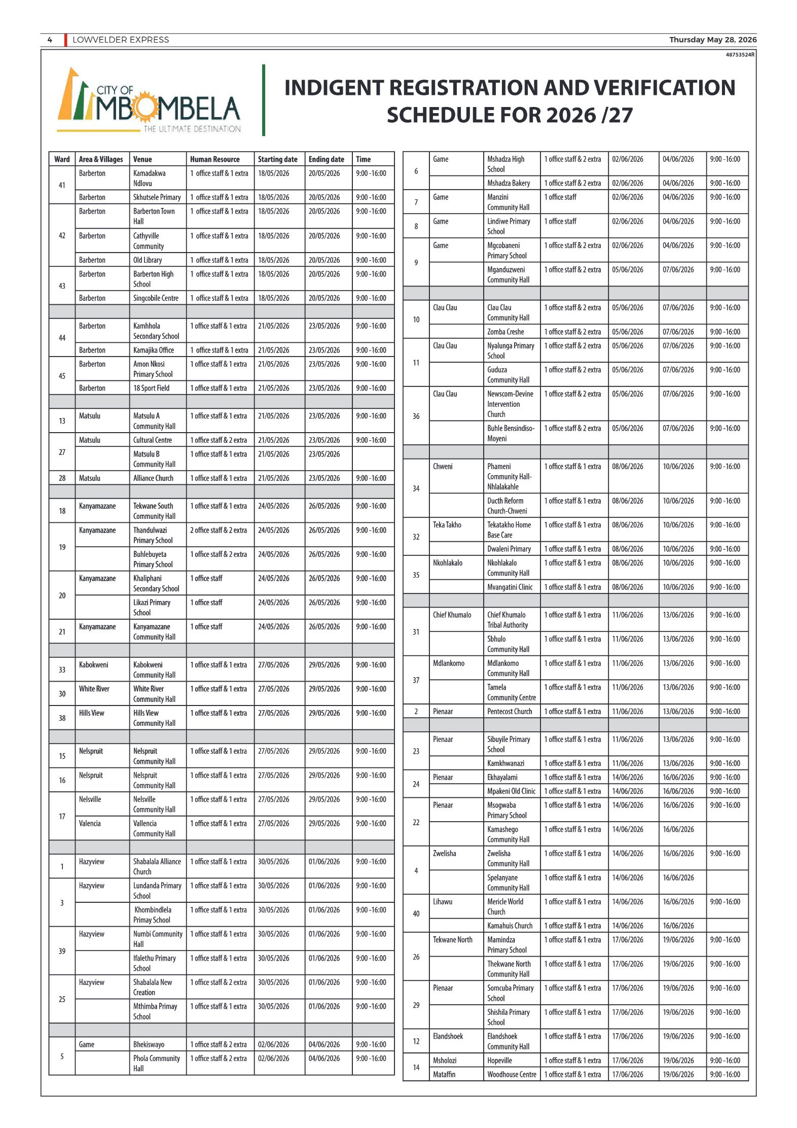 Lowvelder Express 28 May 2026 page 4