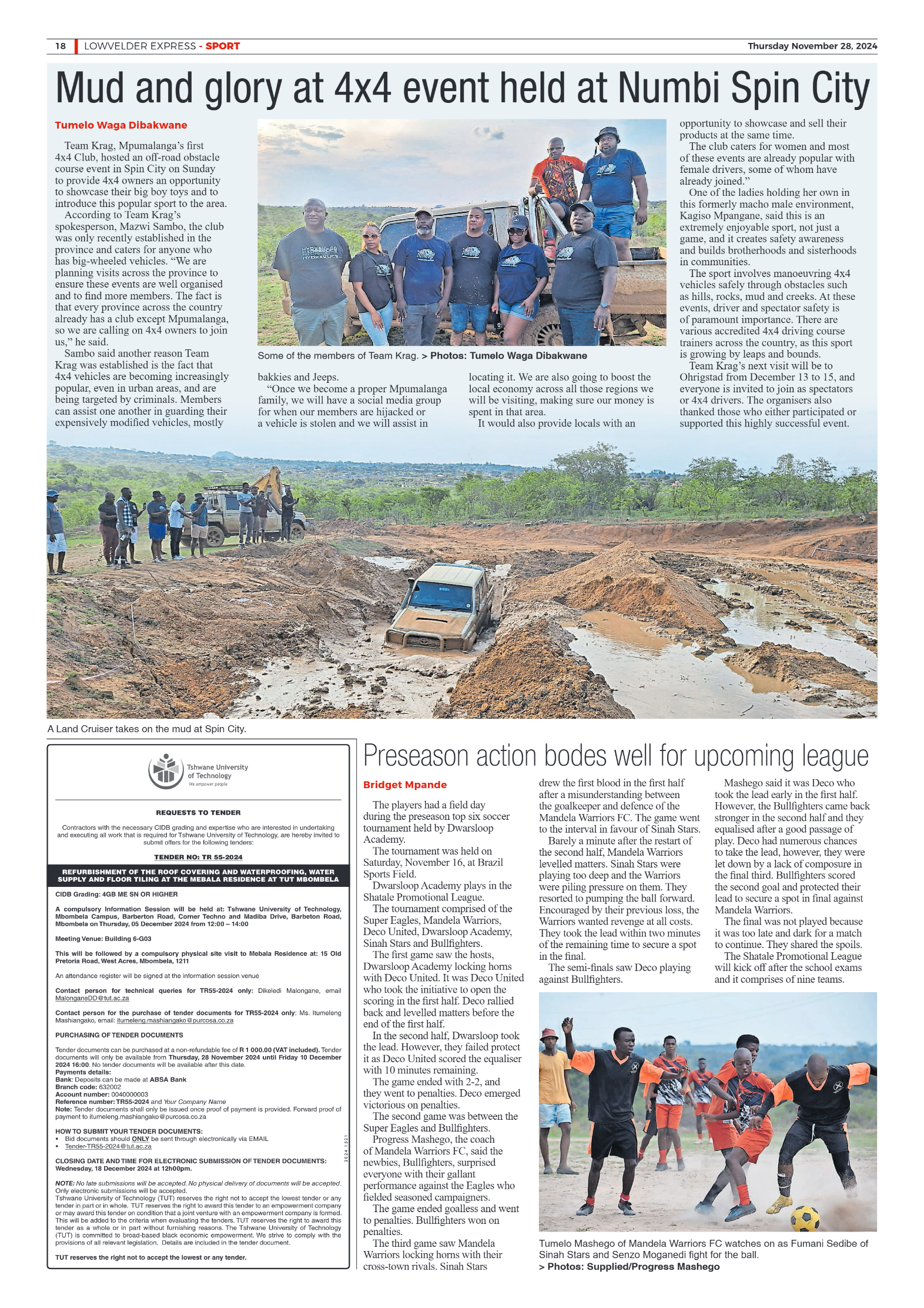Lowvelder Express 28 November 2024 page 18