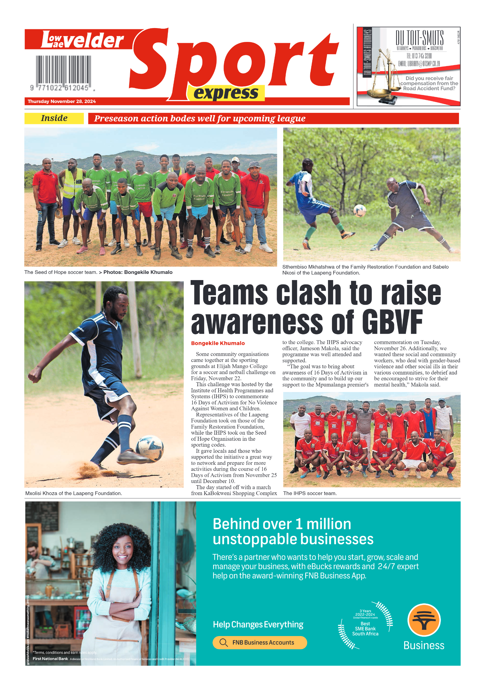 Lowvelder Express 28 November 2024 page 20