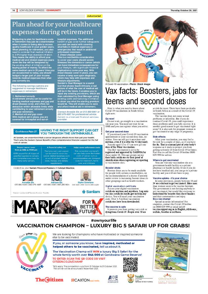 Lowvelder Express 28 October 2021 page 18