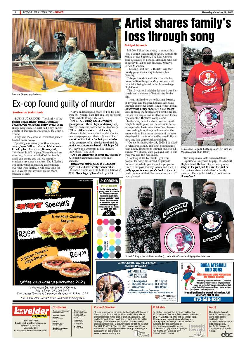 Lowvelder Express 28 October 2021 page 4