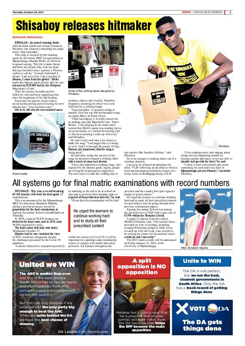 Lowvelder Express 28 October 2021 page 5
