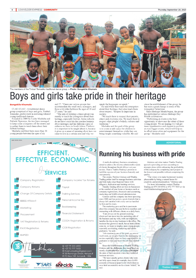 Lowvelder Express 28 September 2023 page 8