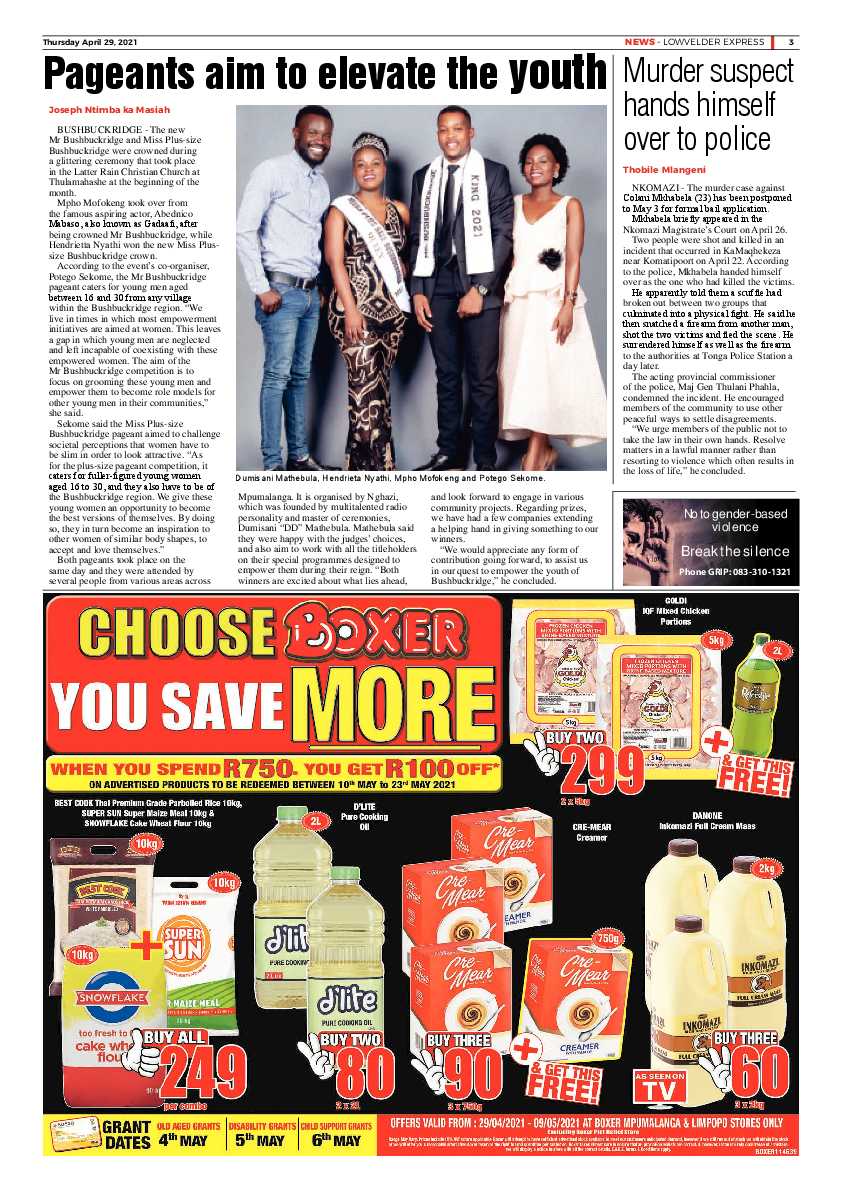 Lowvelder Express 29 April 2021 page 3