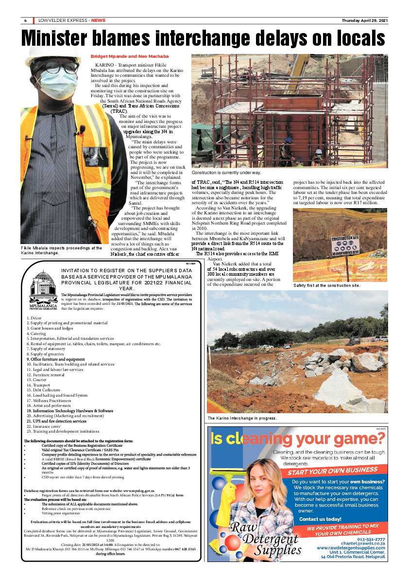 Lowvelder Express 29 April 2021 page 4