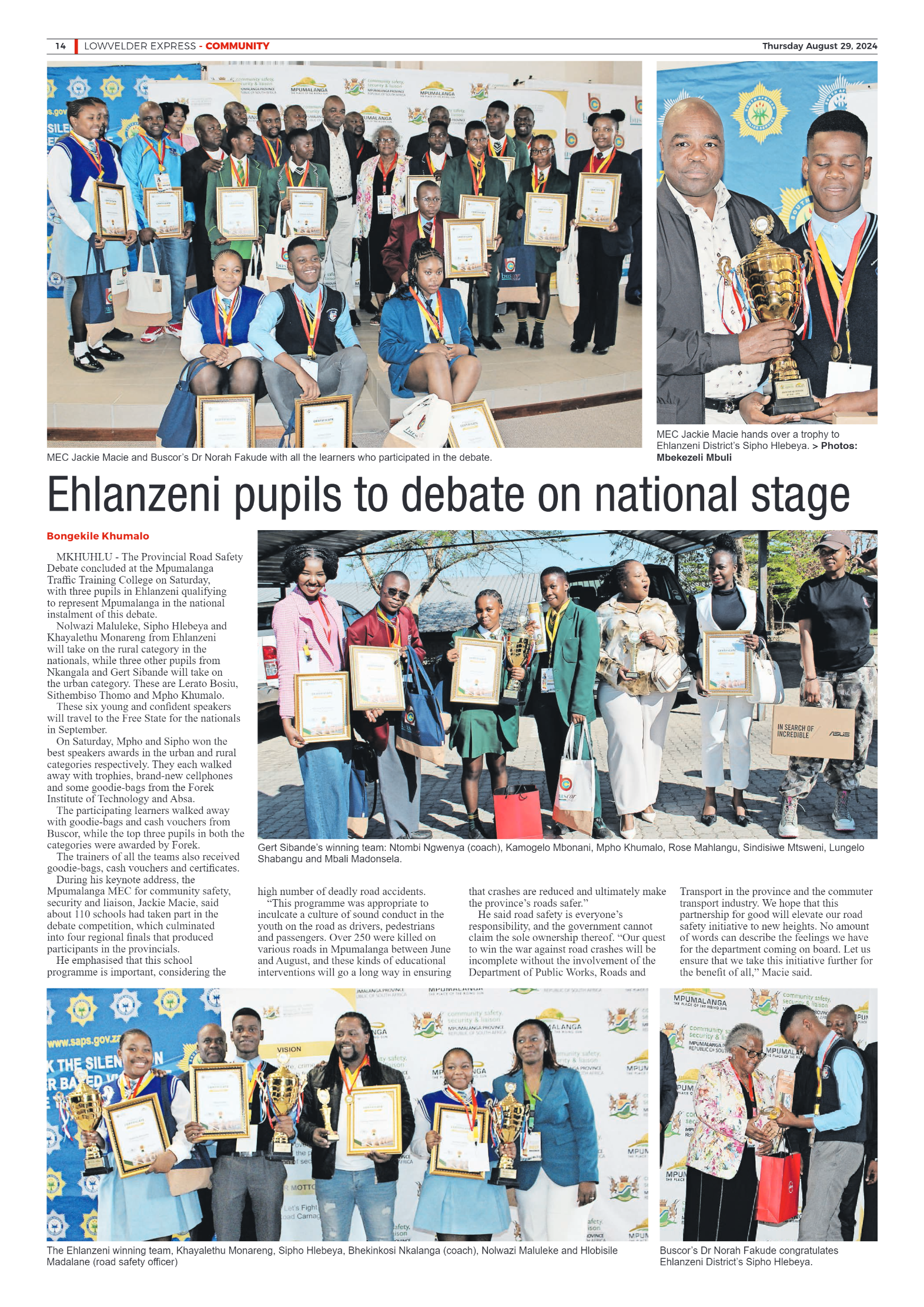 Lowvelder Express 29 August 2024 page 14