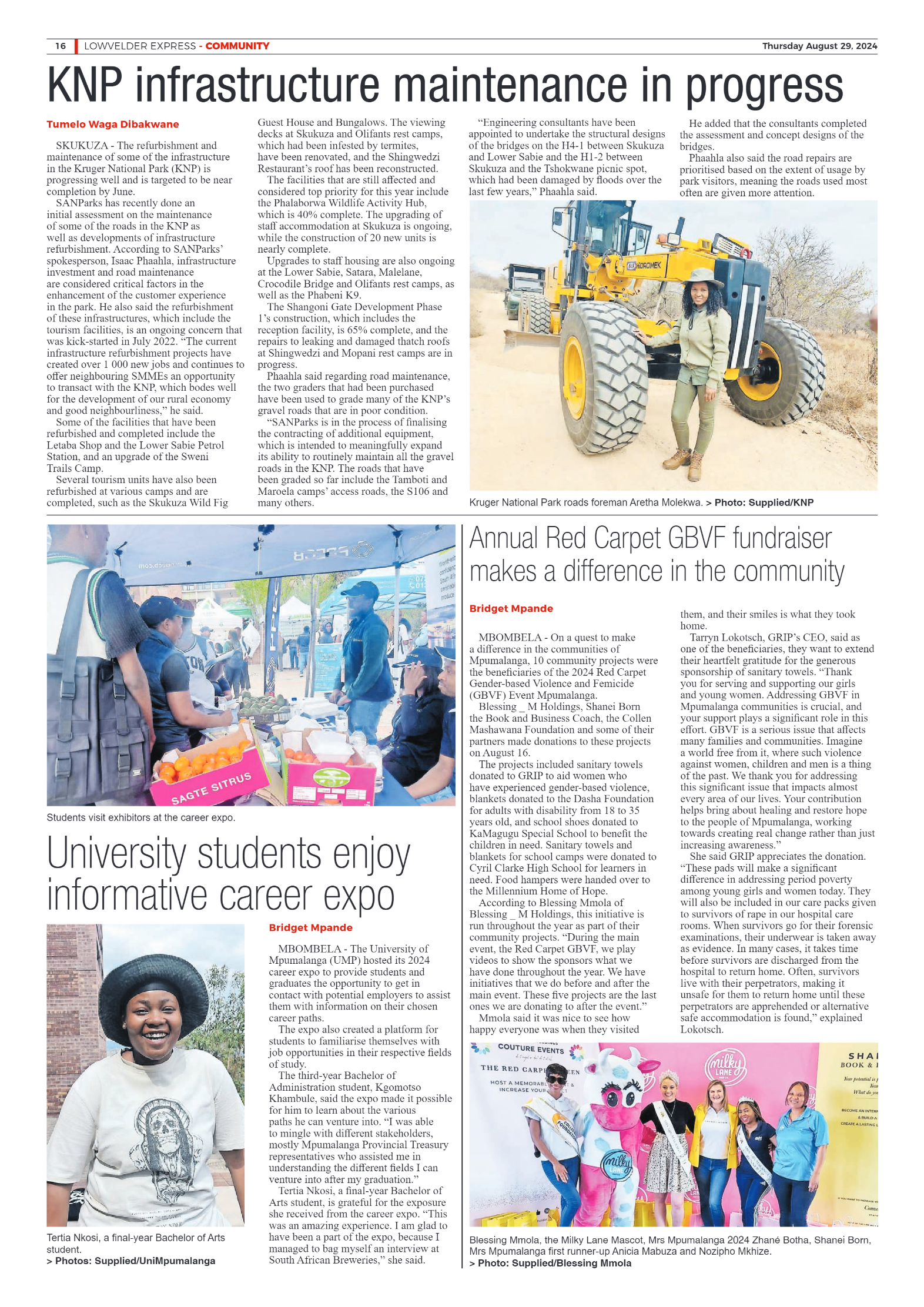 Lowvelder Express 29 August 2024 page 16
