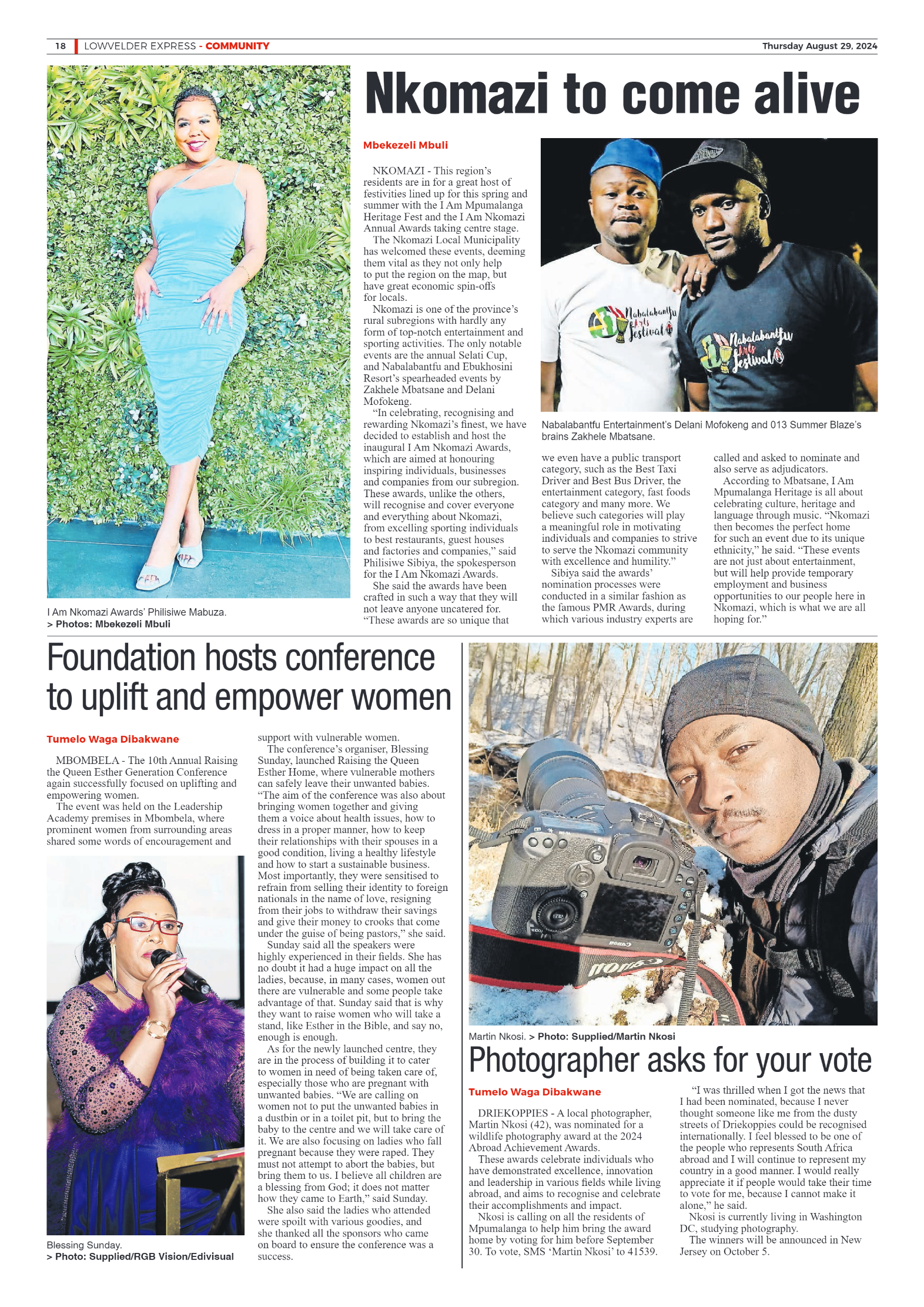 Lowvelder Express 29 August 2024 page 18