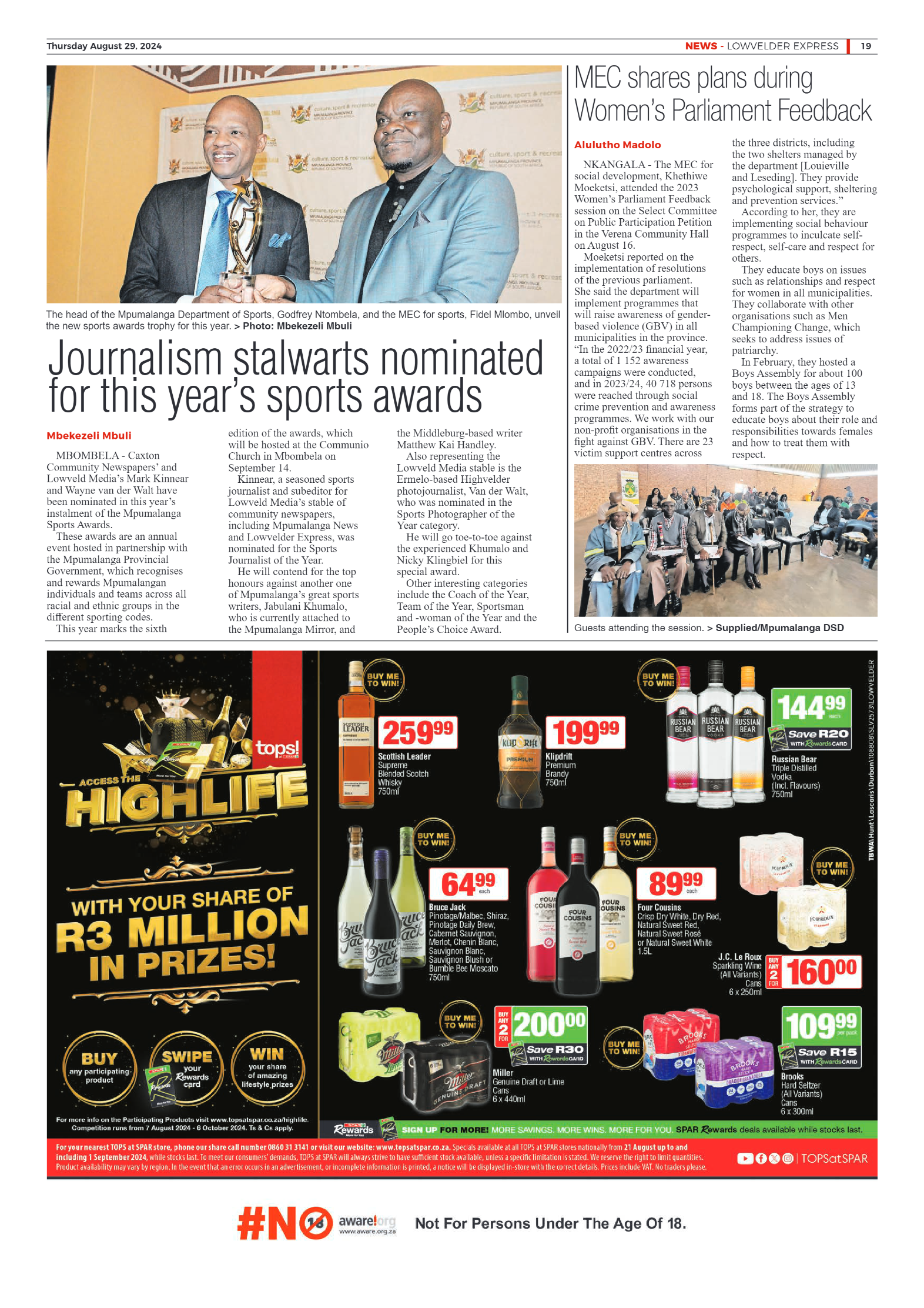Lowvelder Express 29 August 2024 page 19