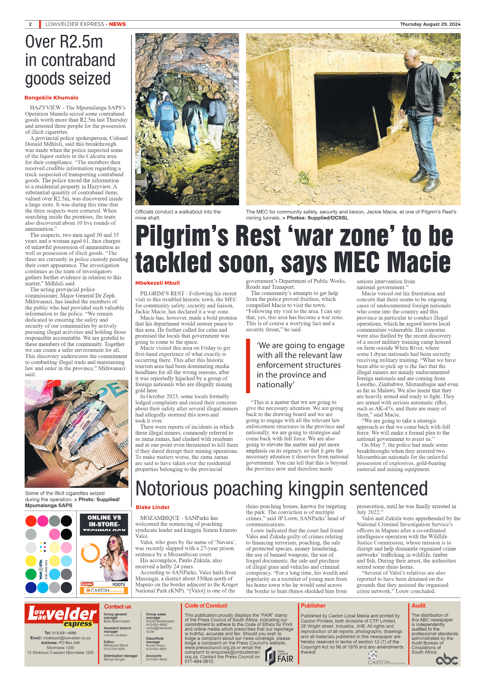 Lowvelder Express 29 August 2024 page 2