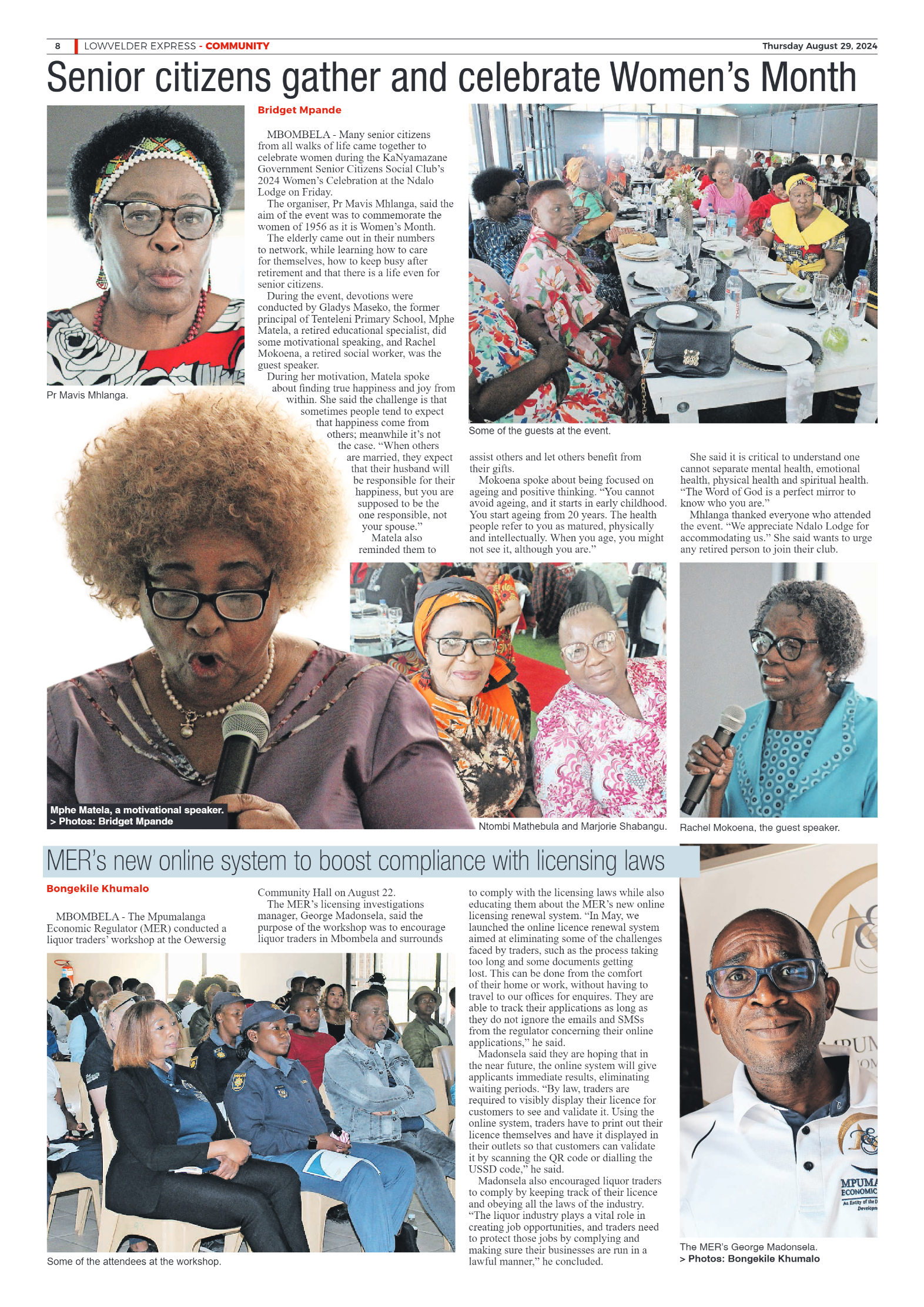 Lowvelder Express 29 August 2024 page 8