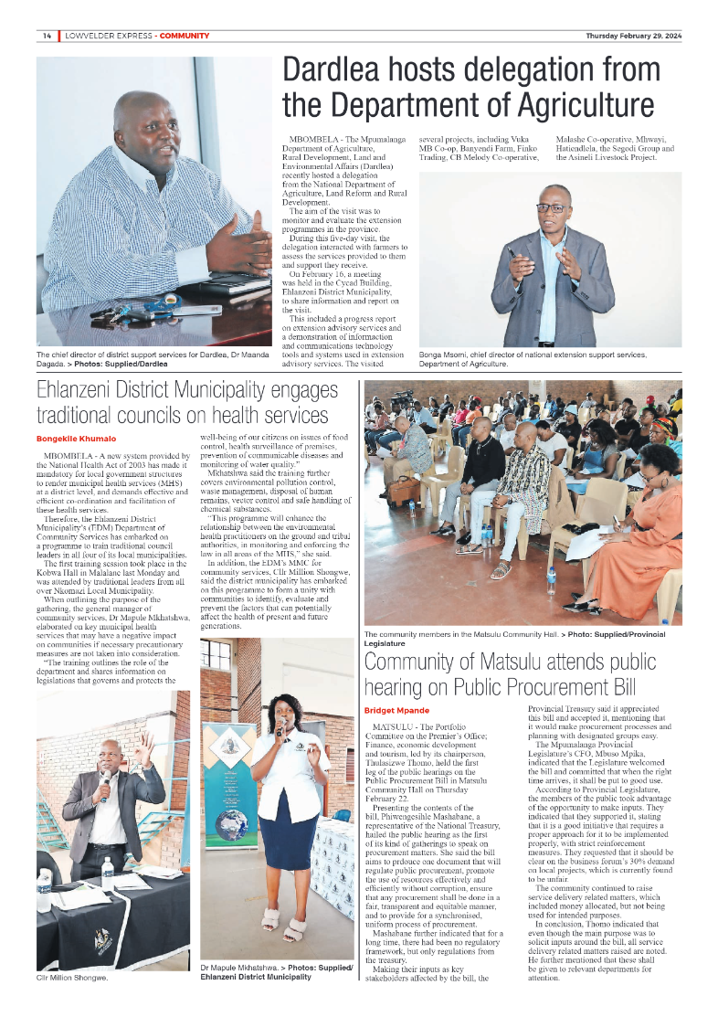 Lowvelder Express 29 February 2024 page 14