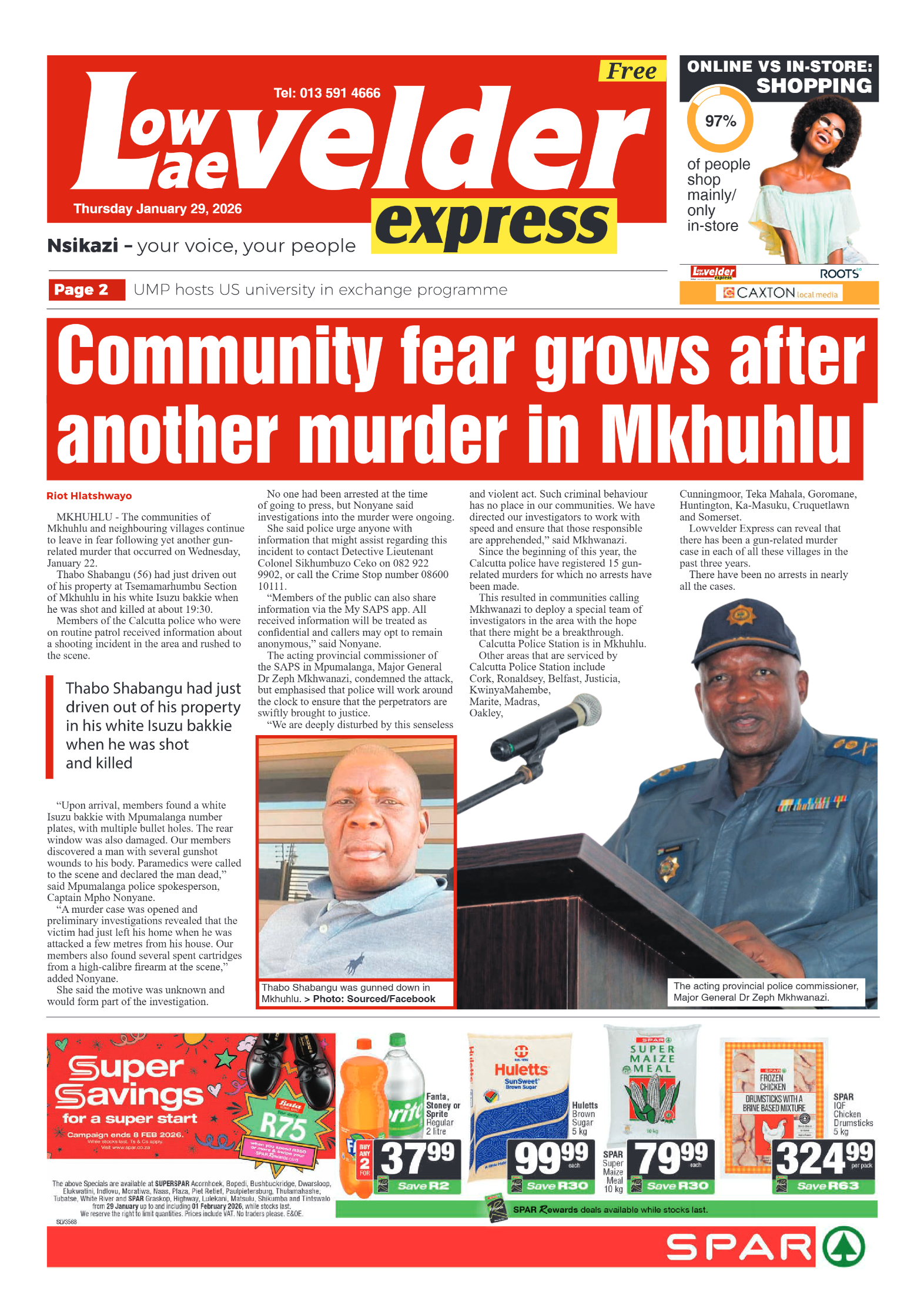 Lowvelder Express 29 January 2025 page 1