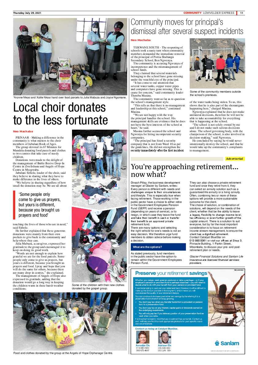 Lowvelder Express 29 July 2021 page 11