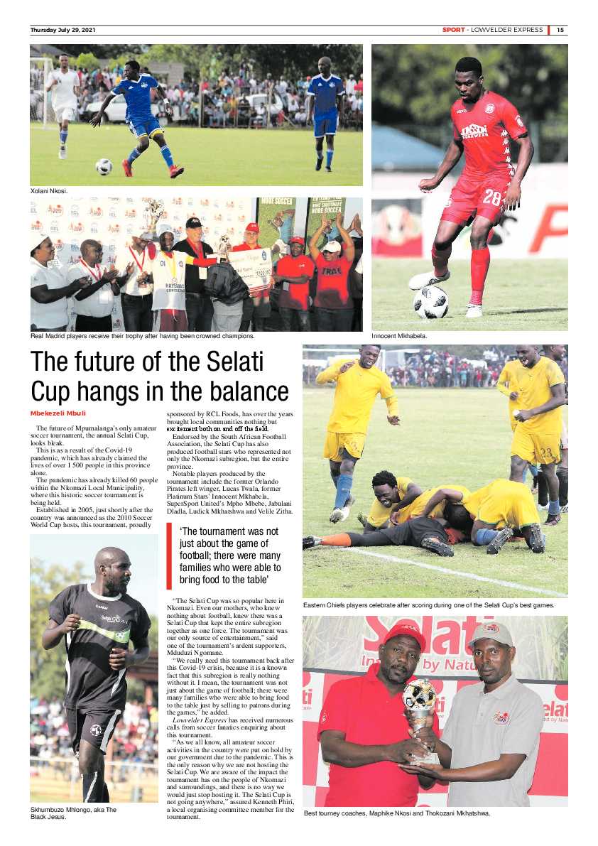 Lowvelder Express 29 July 2021 page 15