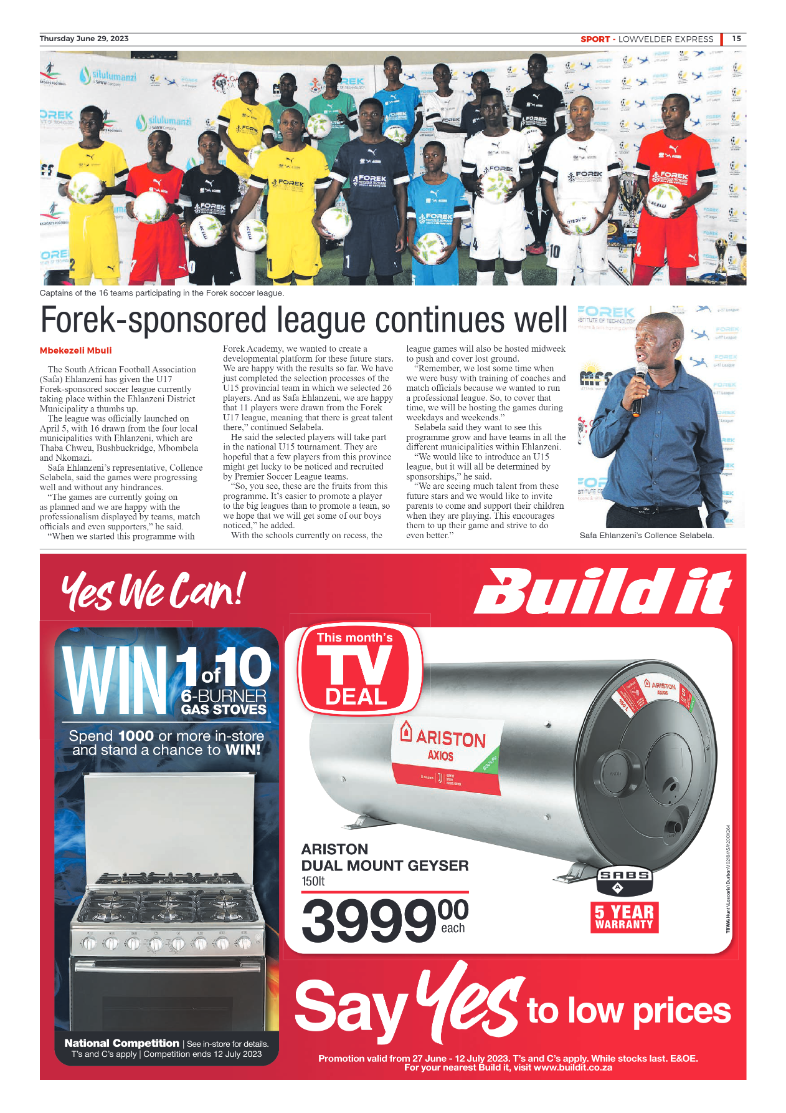 Lowvelder Express 29 June 2023 page 15