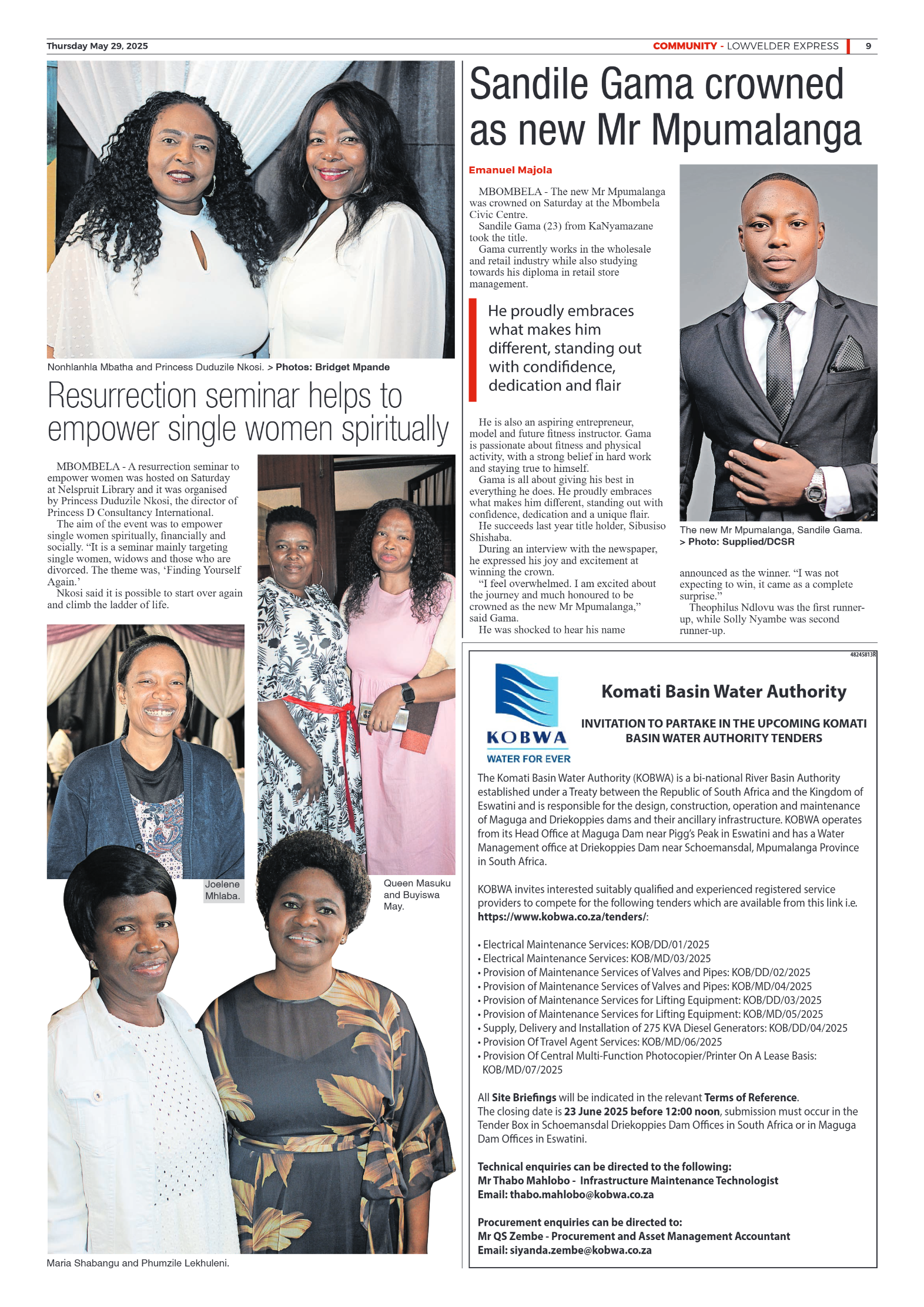 Lowvelder Express 29 May 2025 page 9