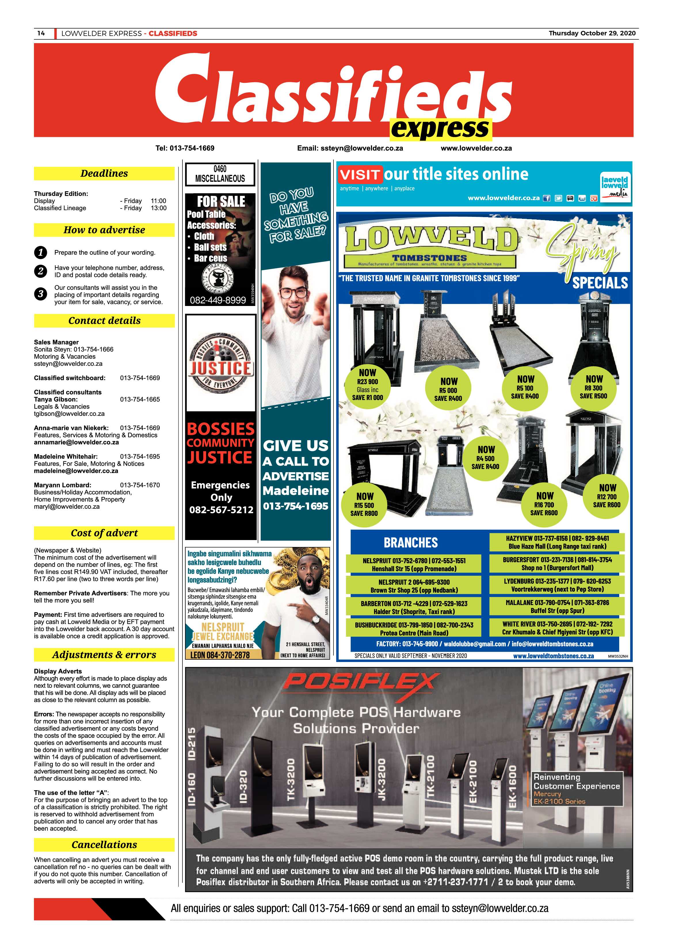 Lowvelder Express 29 October 2020 page 14